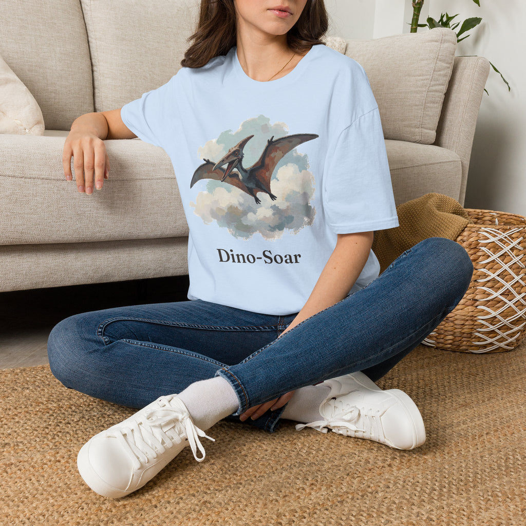 Dino-Soar T-Shirt — Cute Flying Pterodactyl Pun Graphic Tee