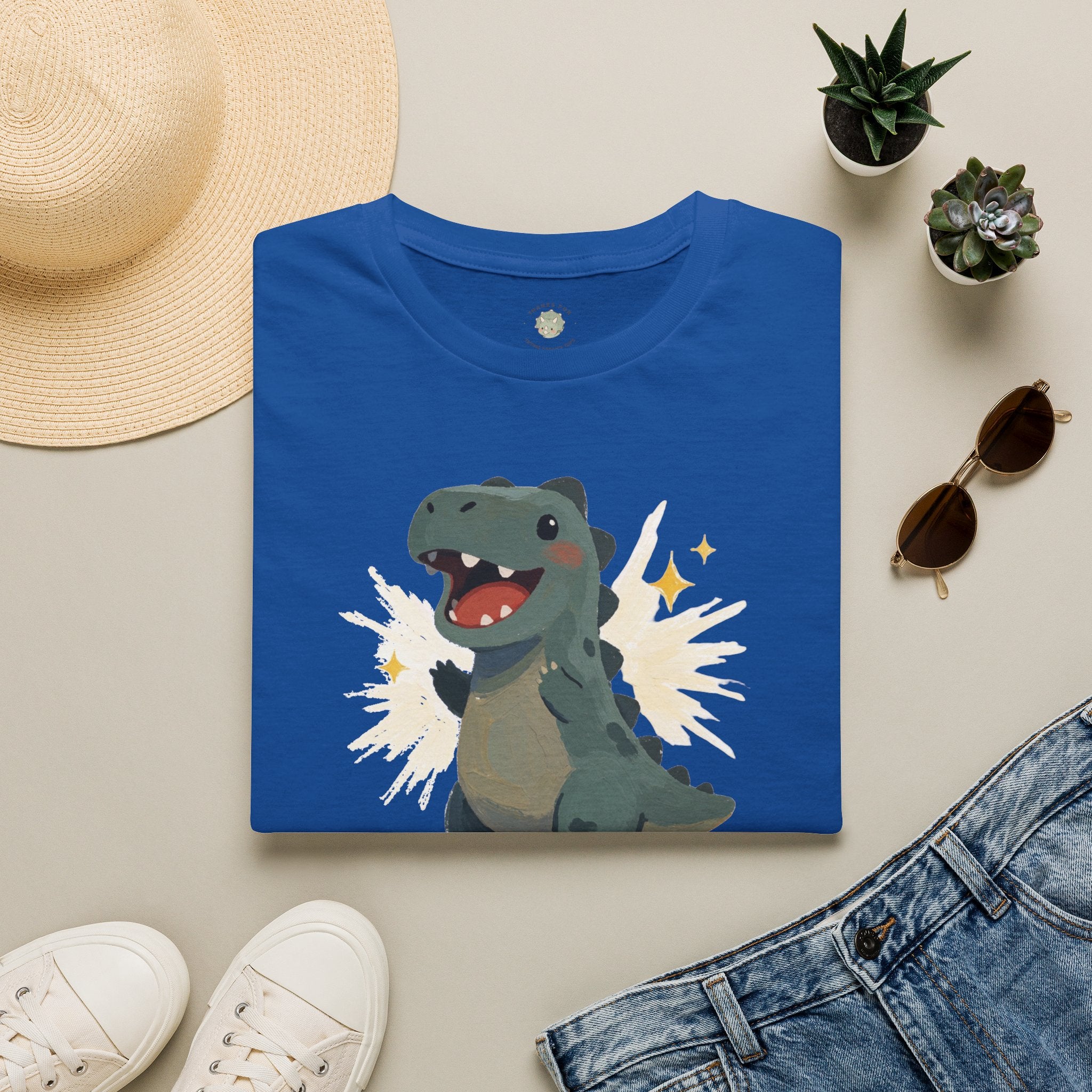 Dino-Mite T-Shirt — Cute Cheerful Dinosaur Pun Graphic Tee