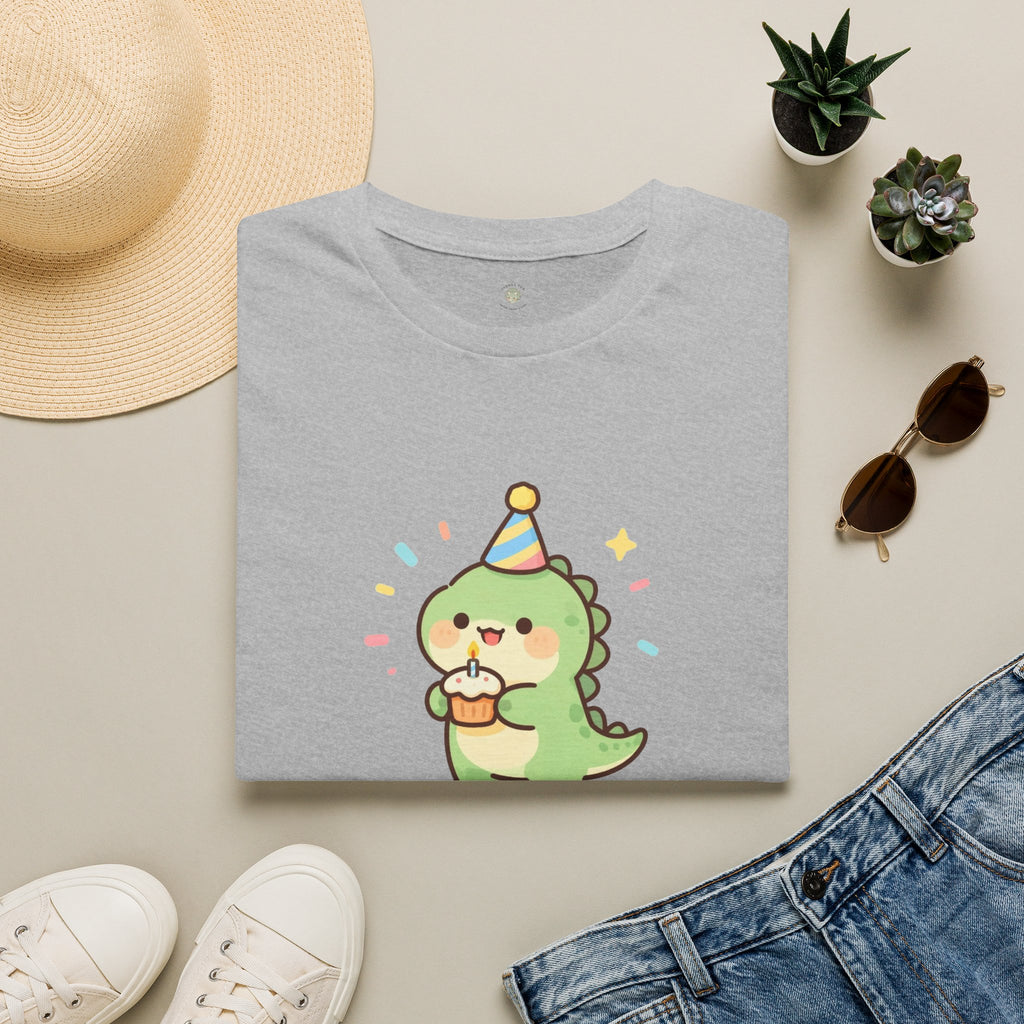 Personalized Birthday Dinosaur T-Shirt — Custom Name Party Tee