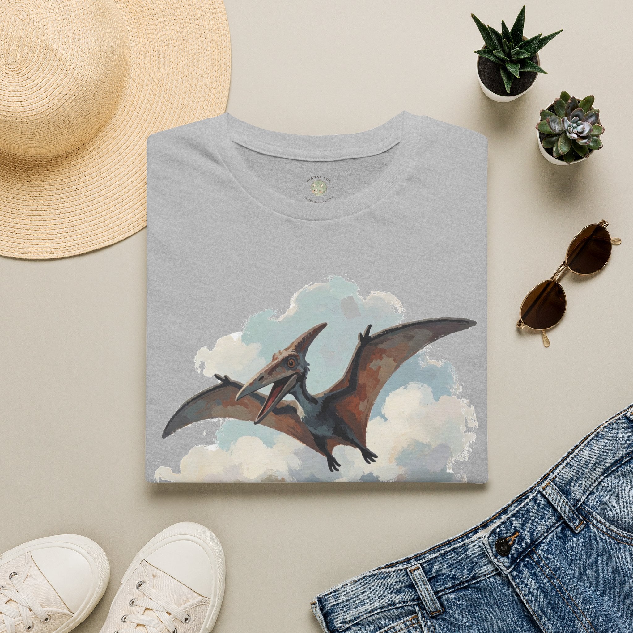 Dino-Soar T-Shirt — Cute Flying Pterodactyl Pun Graphic Tee