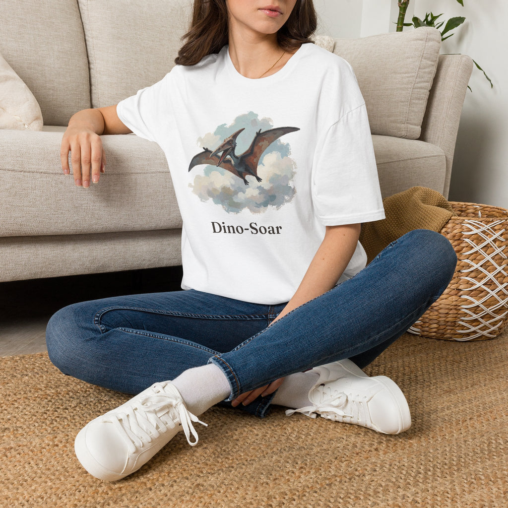 Dino-Soar T-Shirt — Cute Flying Pterodactyl Pun Graphic Tee