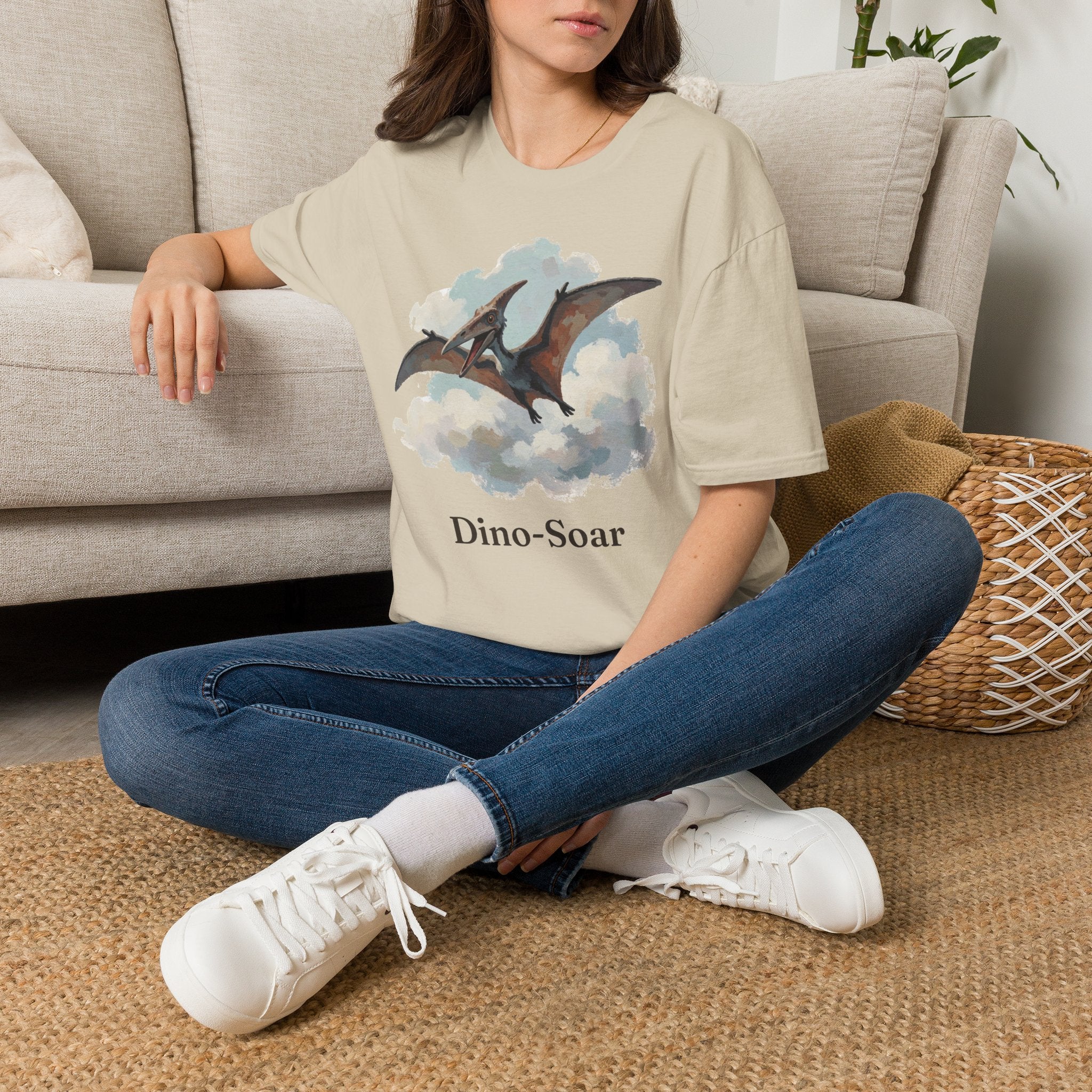 Dino-Soar T-Shirt — Cute Flying Pterodactyl Pun Graphic Tee