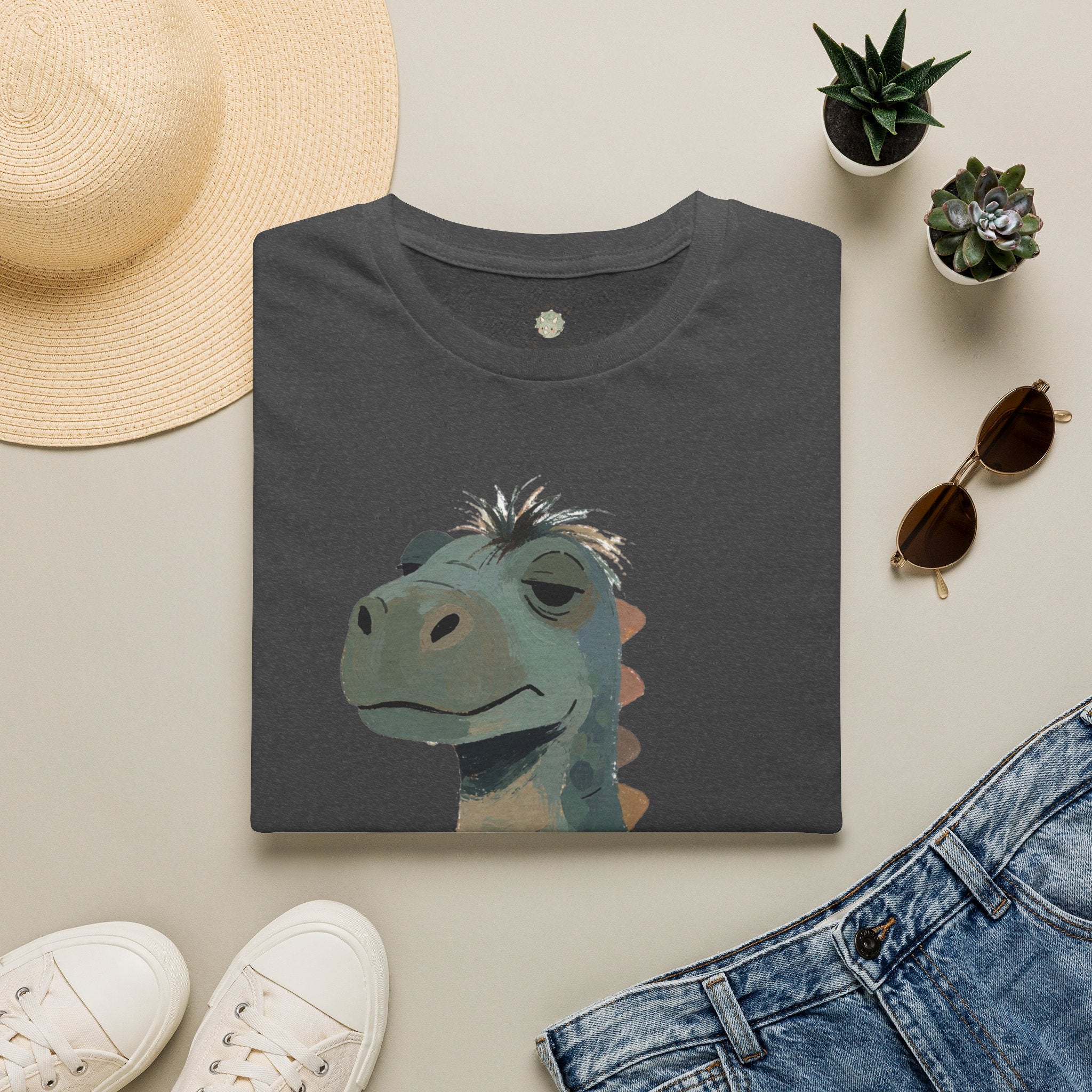 Not a Morning Dino T-Shirt — Funny Sleepy Dinosaur Graphic Tee