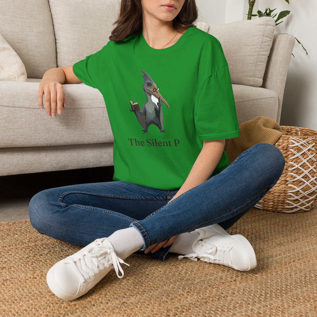 The Silent P T-Shirt — Funny Pterodactyl Grammar Pun Graphic Tee