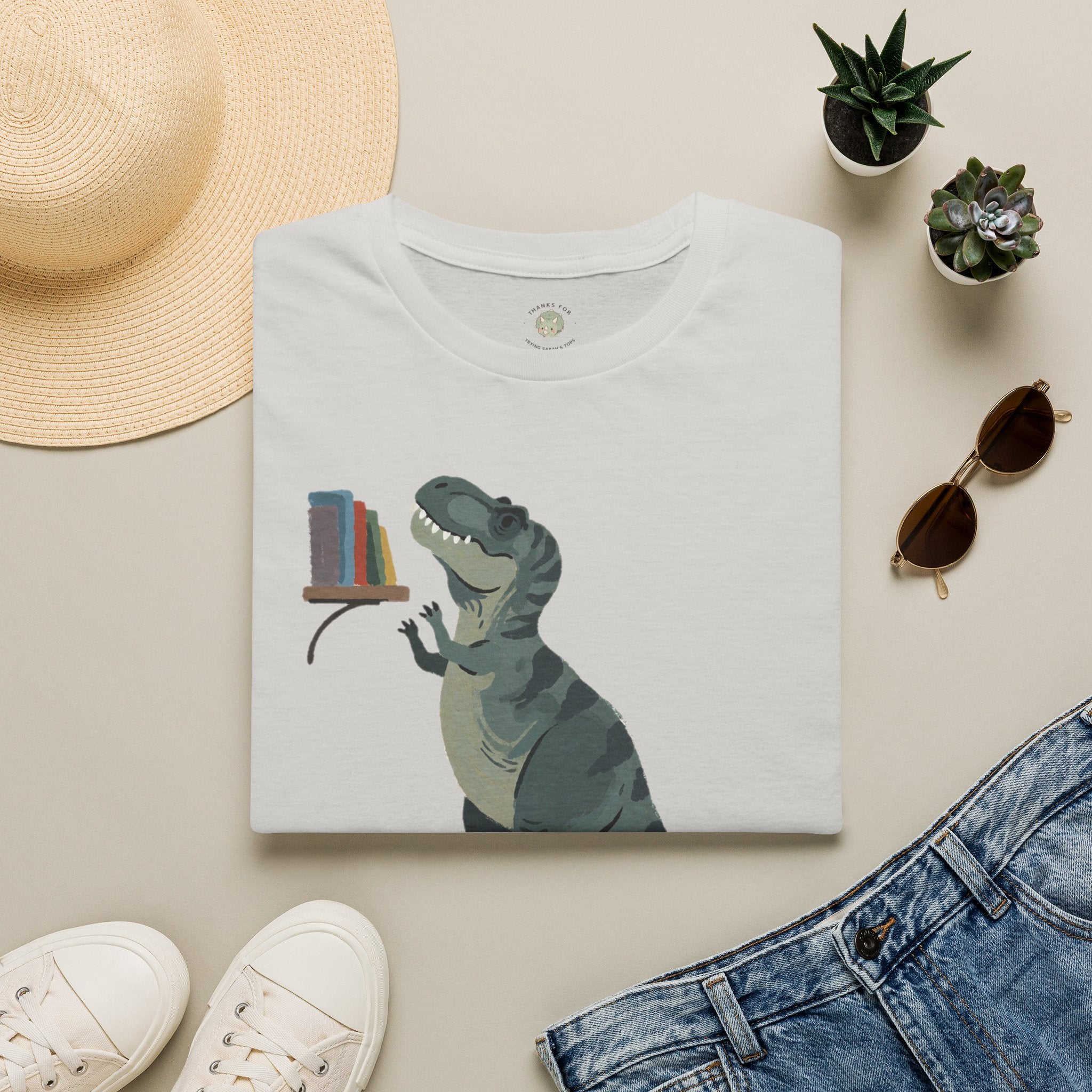 Short Arms, Big Dreams T-Shirt — Funny Motivational T-Rex Graphic Tee