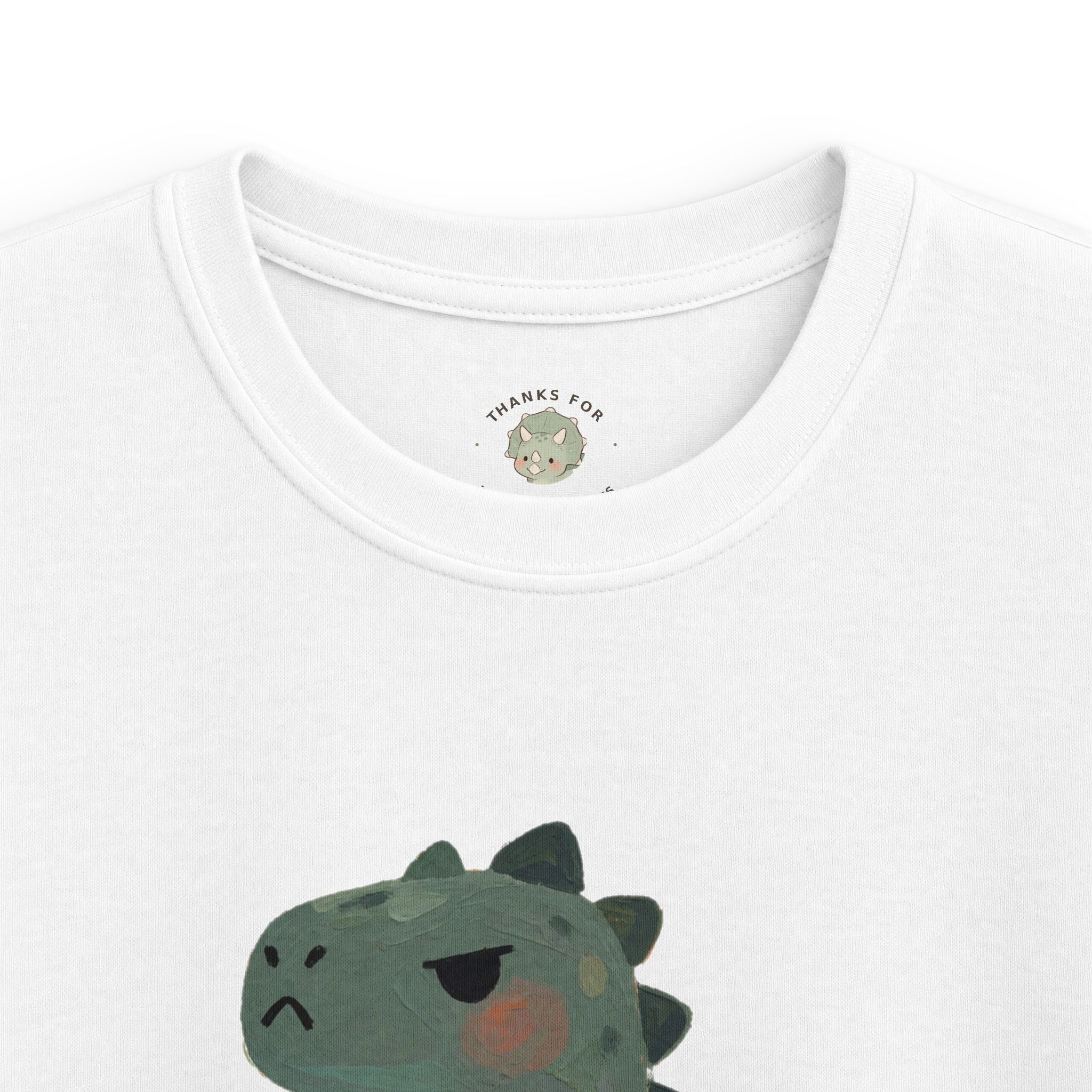 Kids Hangry-Saurus T-Shirt — Funny Hungry Grumpy Dinosaur Graphic Tee