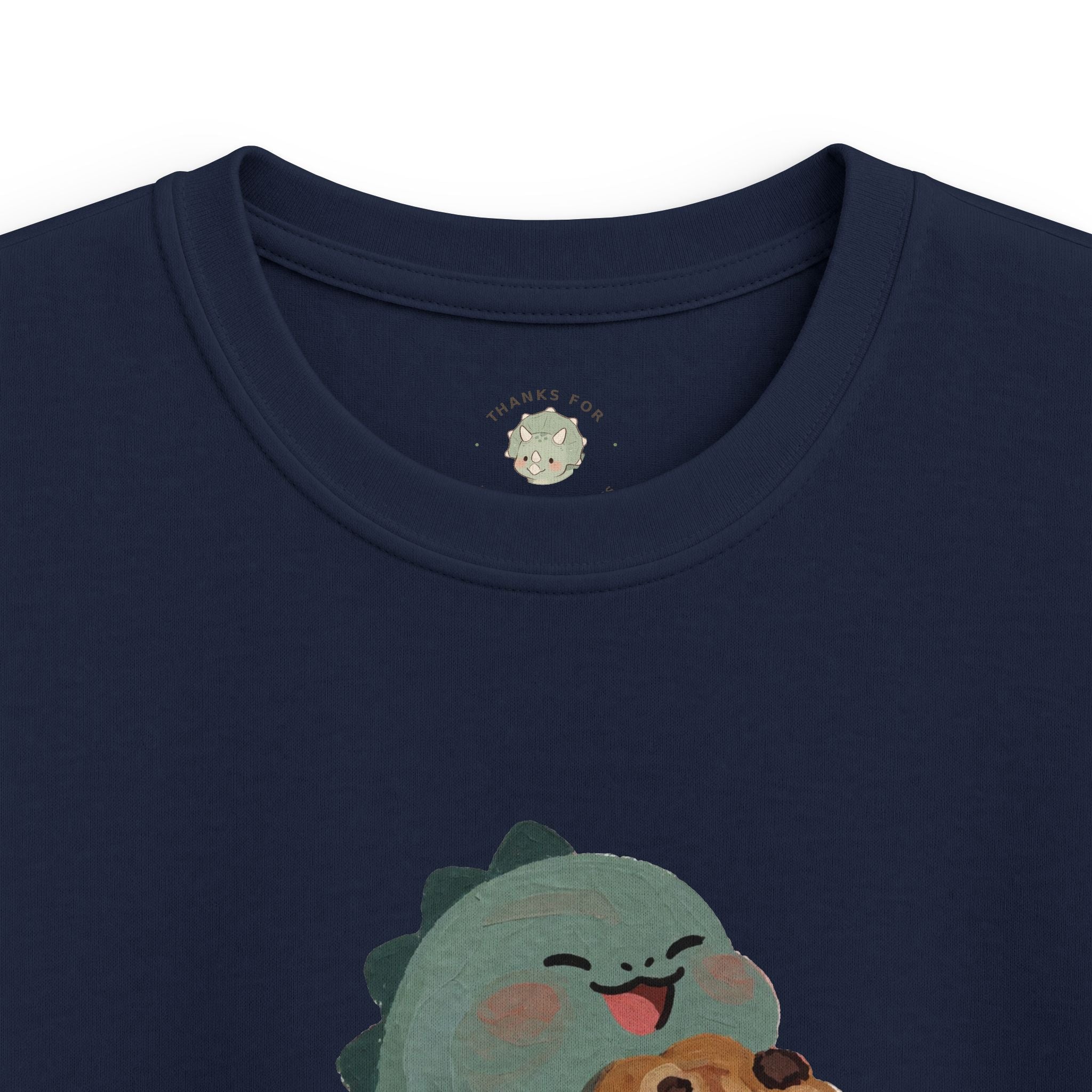 Kids Snack-o-Saurus T-Shirt — Cute Cookie Dinosaur Snack Graphic Tee