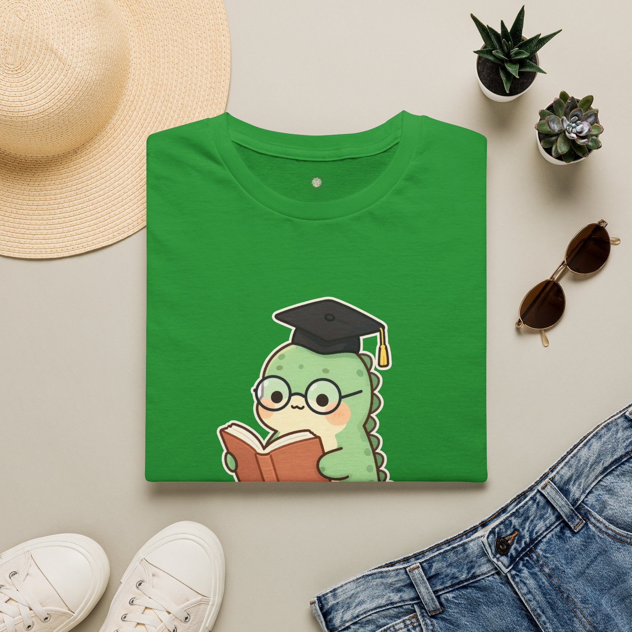 Thesaurus T-Shirt — Cute Word Nerd Dinosaur Grammar Pun Graphic Tee