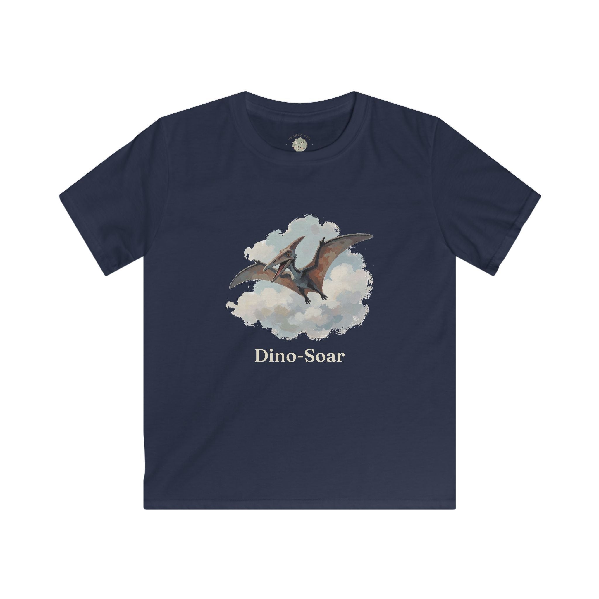Kids Dino-Soar T-Shirt — Cute Flying Pterodactyl Pun Graphic Tee