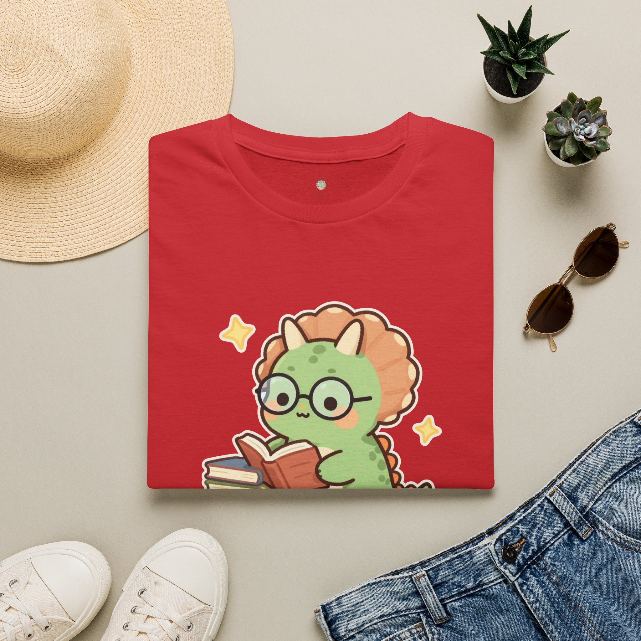 Book-a-saurus T-Shirt — Cute Reading Dinosaur Book Lover Graphic Tee