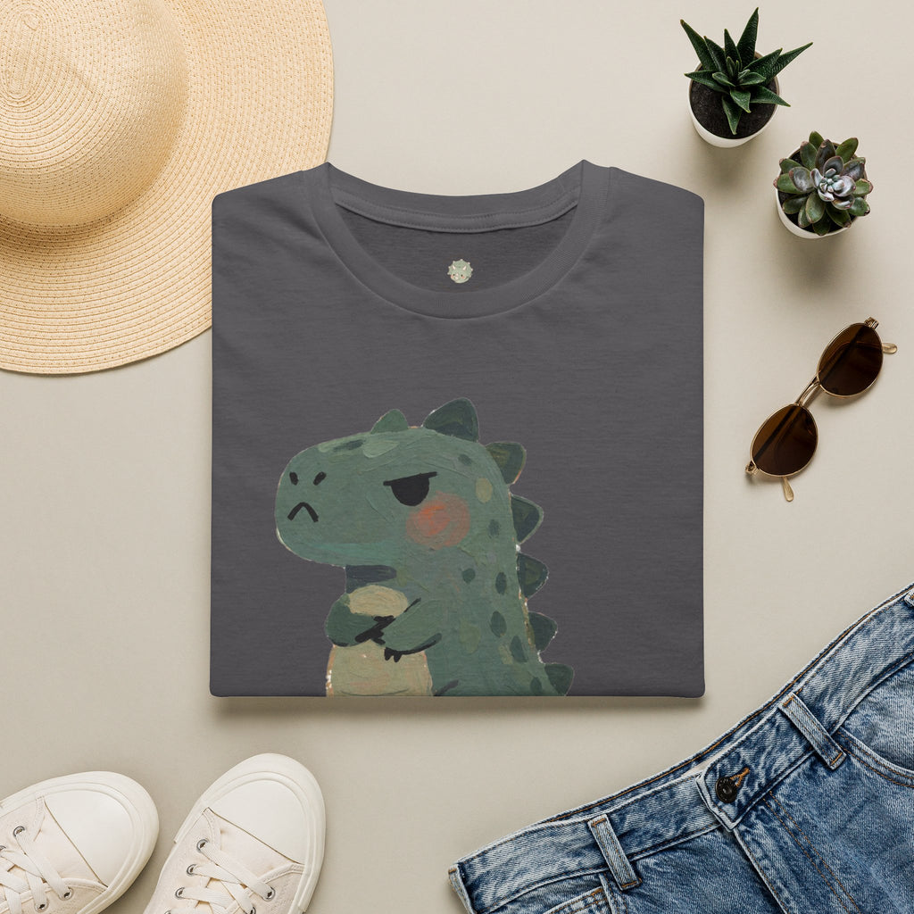 Hangry-Saurus T-Shirt — Funny Hungry Grumpy Dinosaur Graphic Tee