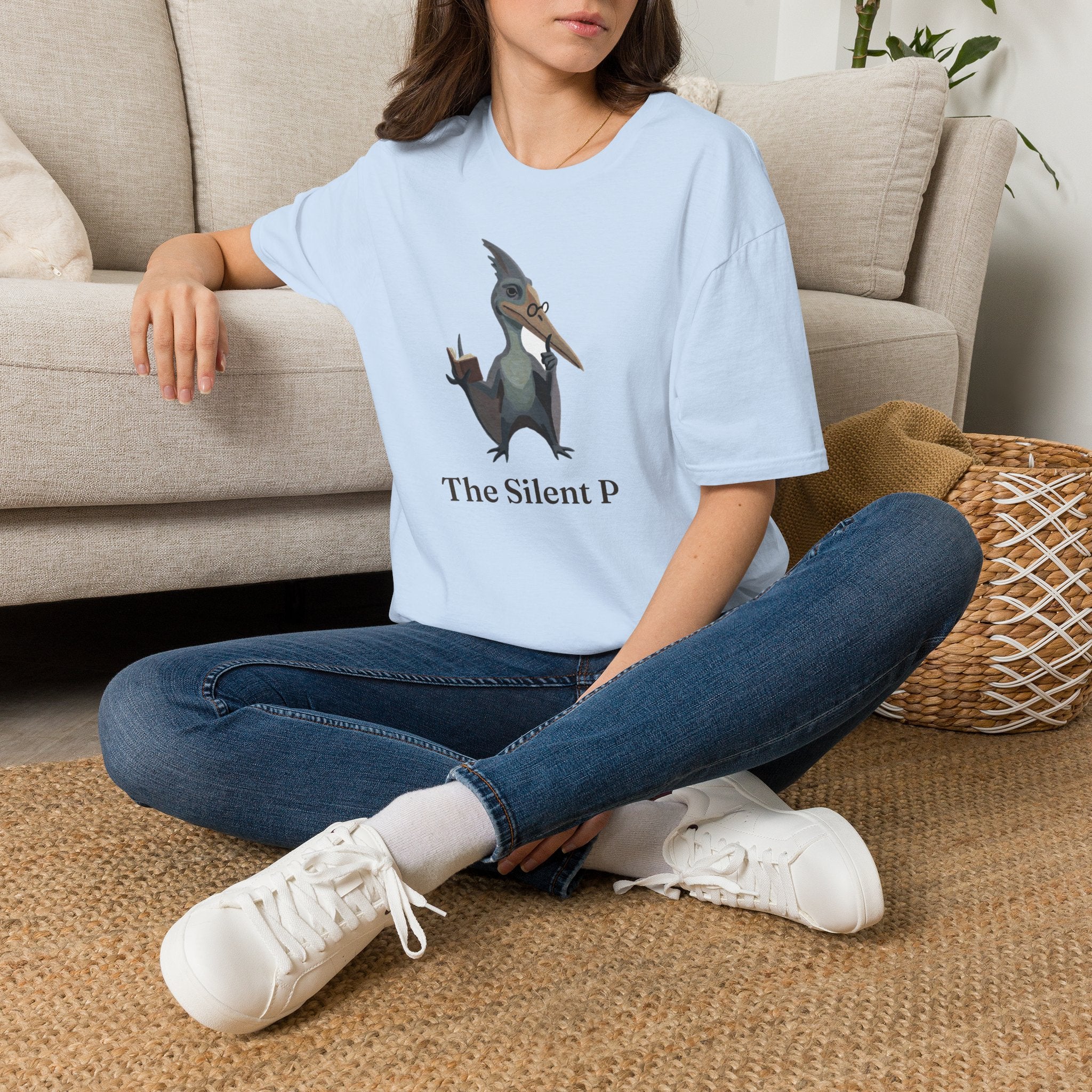 The Silent P T-Shirt — Funny Pterodactyl Grammar Pun Graphic Tee