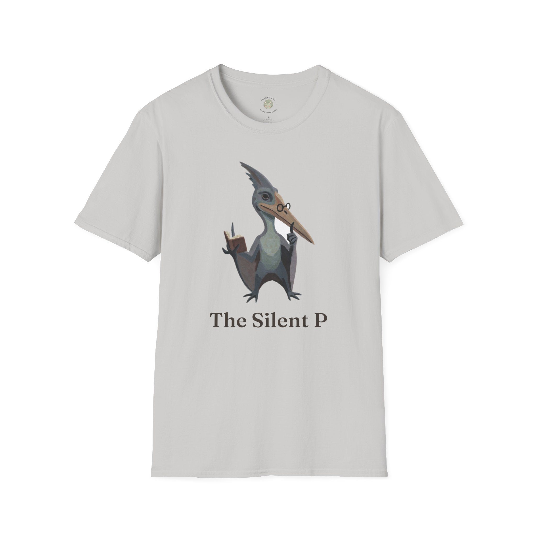 The Silent P T-Shirt — Funny Pterodactyl Grammar Pun Graphic Tee