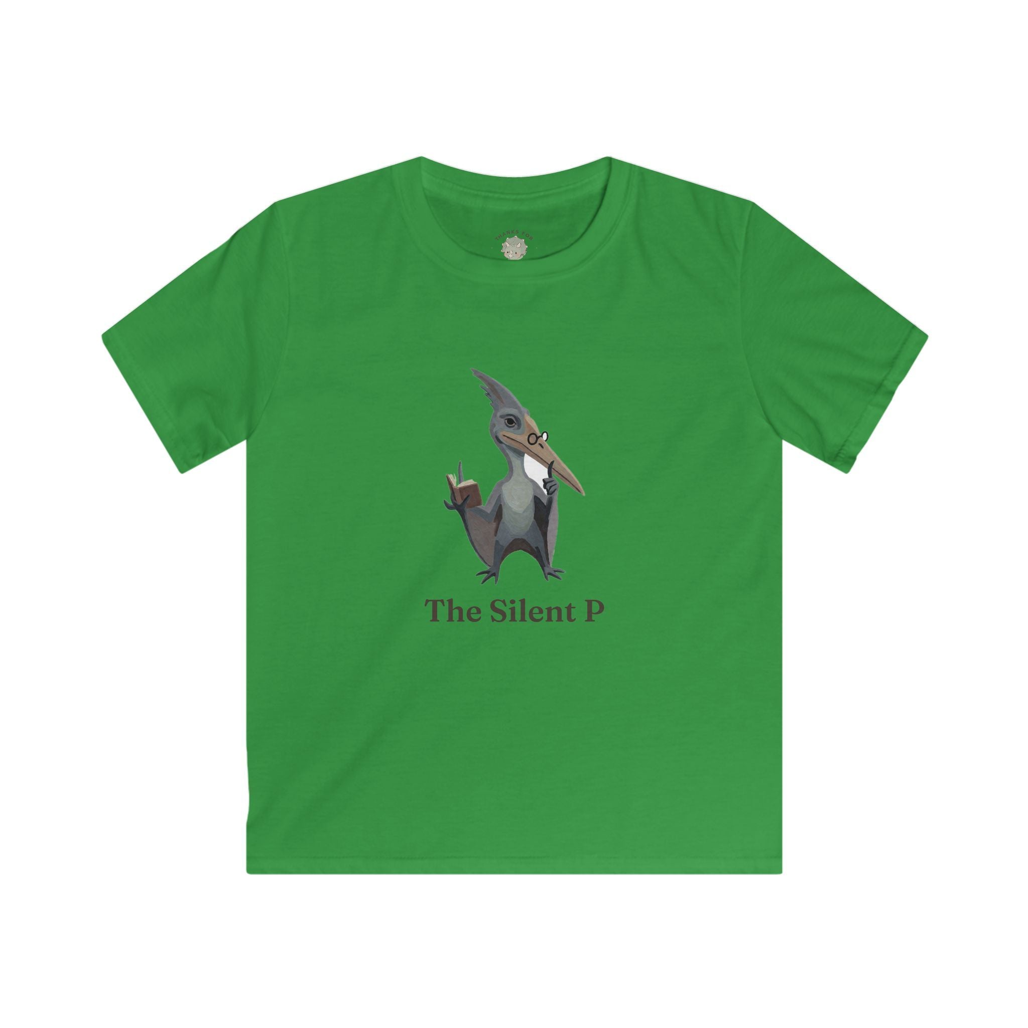 Kids The Silent P T-Shirt — Funny Pterodactyl Grammar Pun Graphic Tee