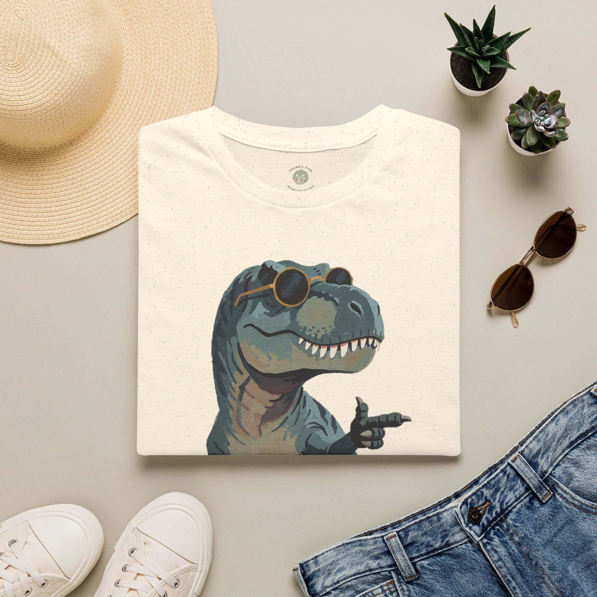 Big Dino Energy T-Shirt — Funny Confident Cool Dinosaur Graphic Tee