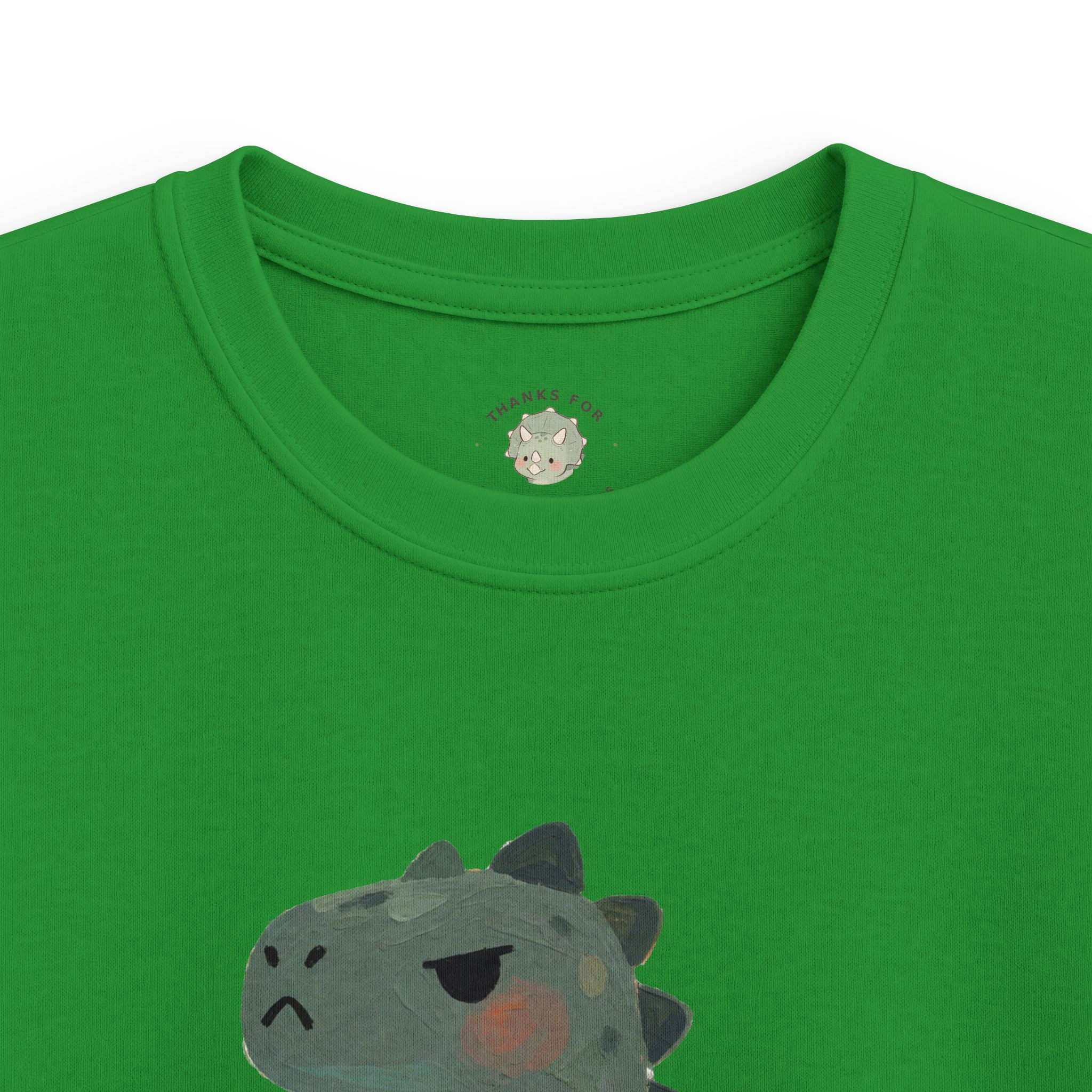 Kids Hangry-Saurus T-Shirt — Funny Hungry Grumpy Dinosaur Graphic Tee