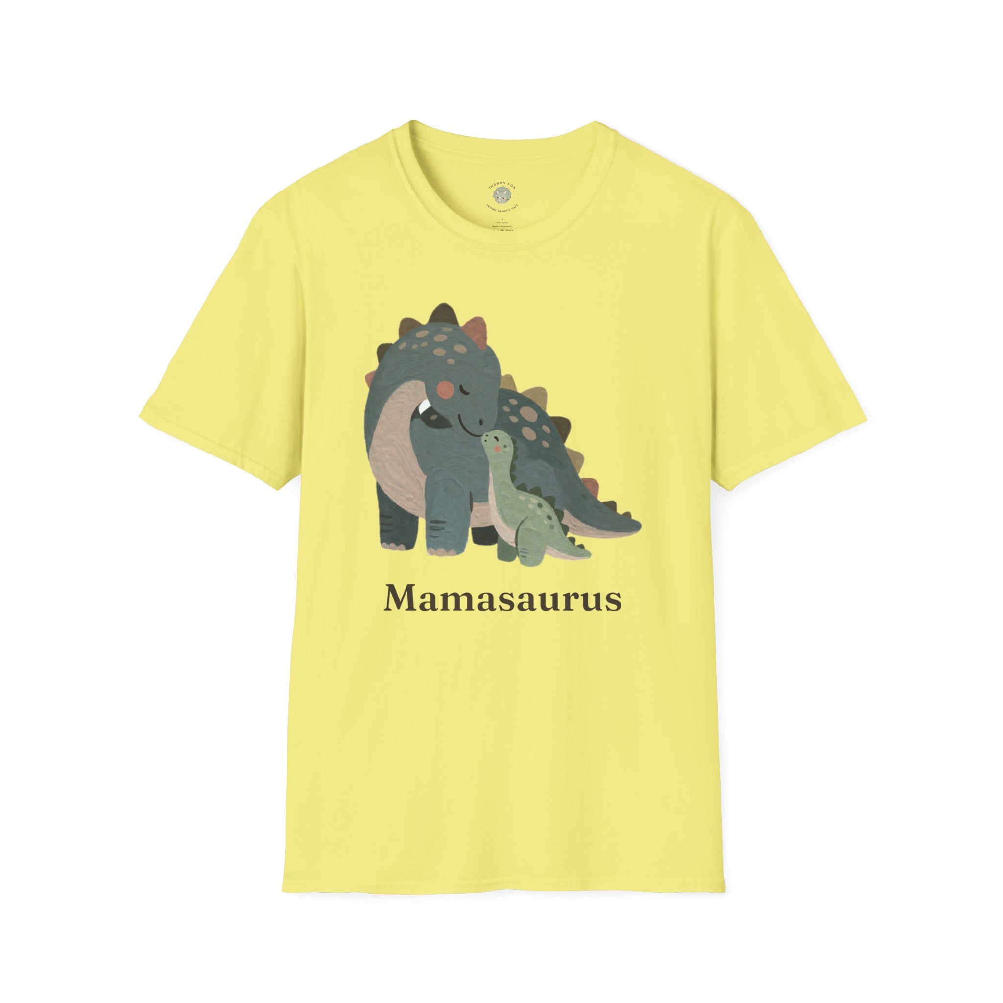 Mamasaurus T-Shirt — Cute Dinosaur Mom Mother's Day Graphic Tee