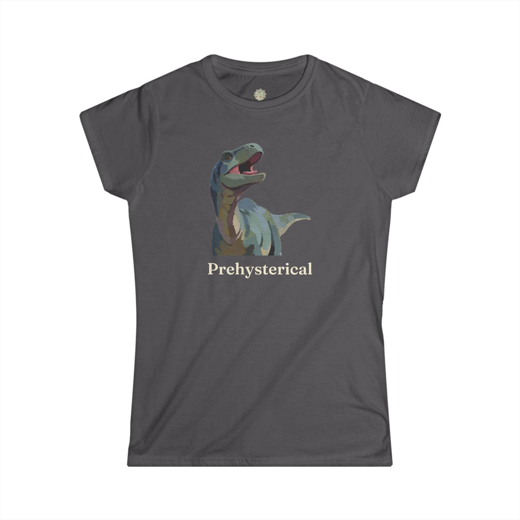 Prehysterical T-Shirt — Funny Laughing Dinosaur Pun Graphic Tee
