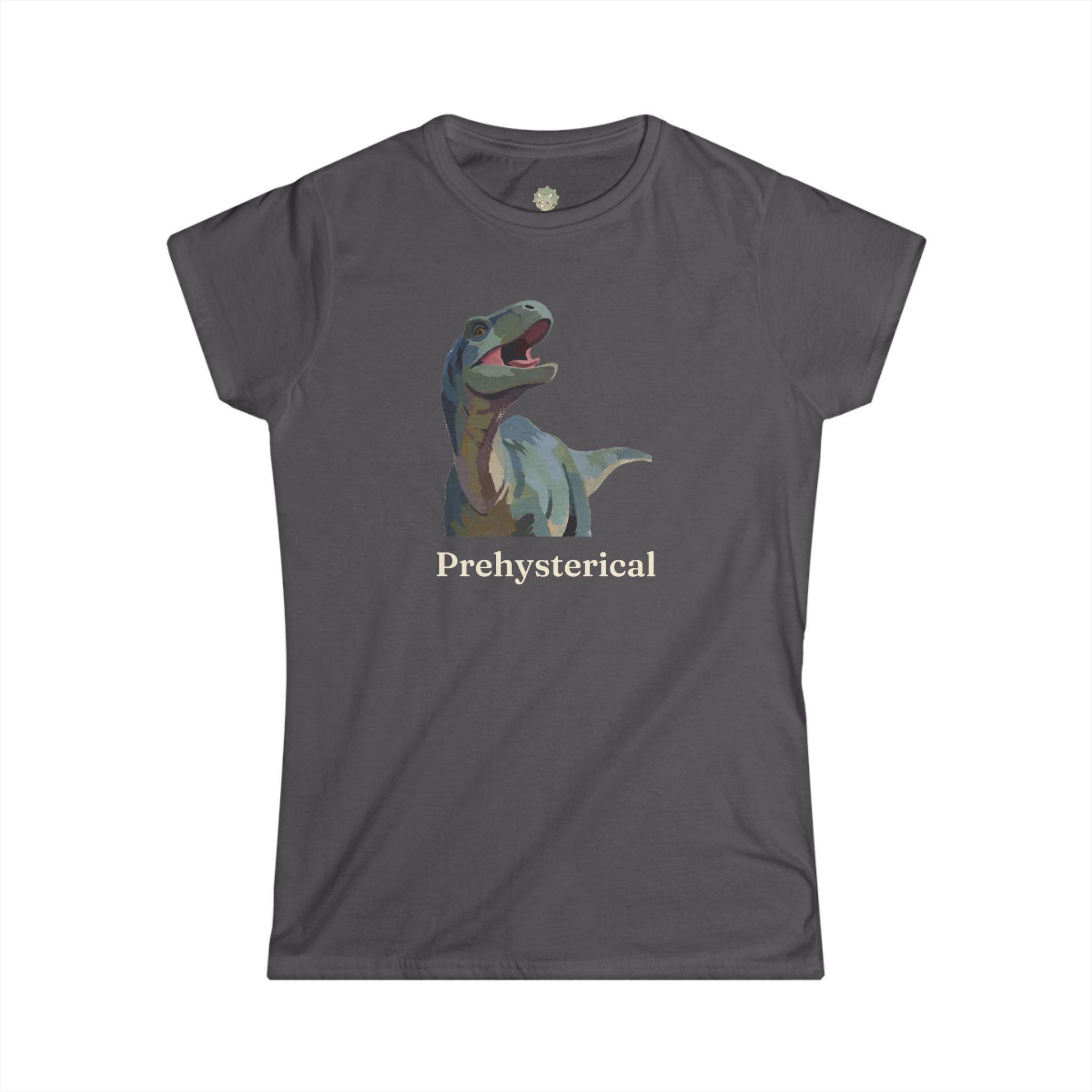Prehysterical T-Shirt — Funny Laughing Dinosaur Pun Graphic Tee
