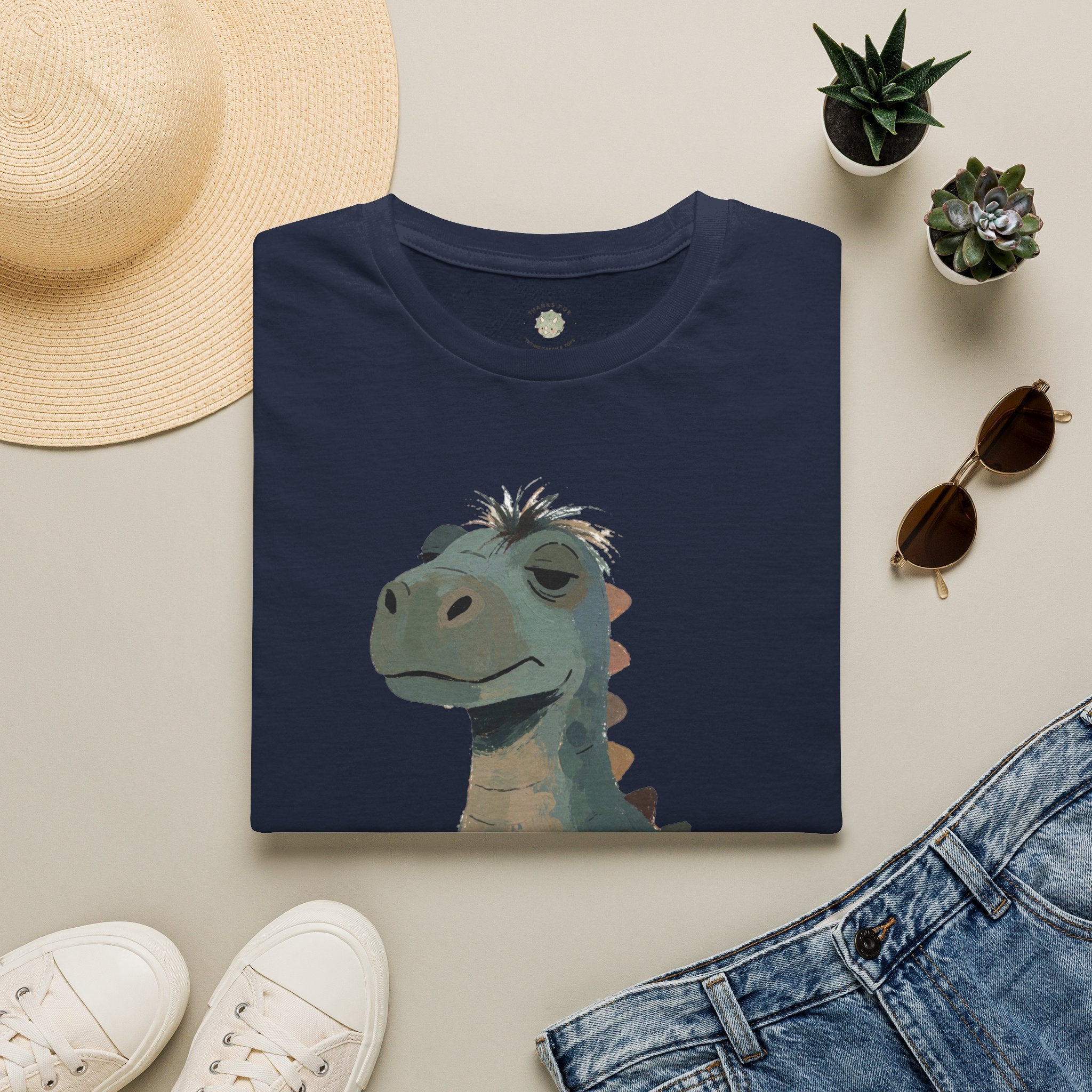 Not a Morning Dino T-Shirt — Funny Sleepy Dinosaur Graphic Tee