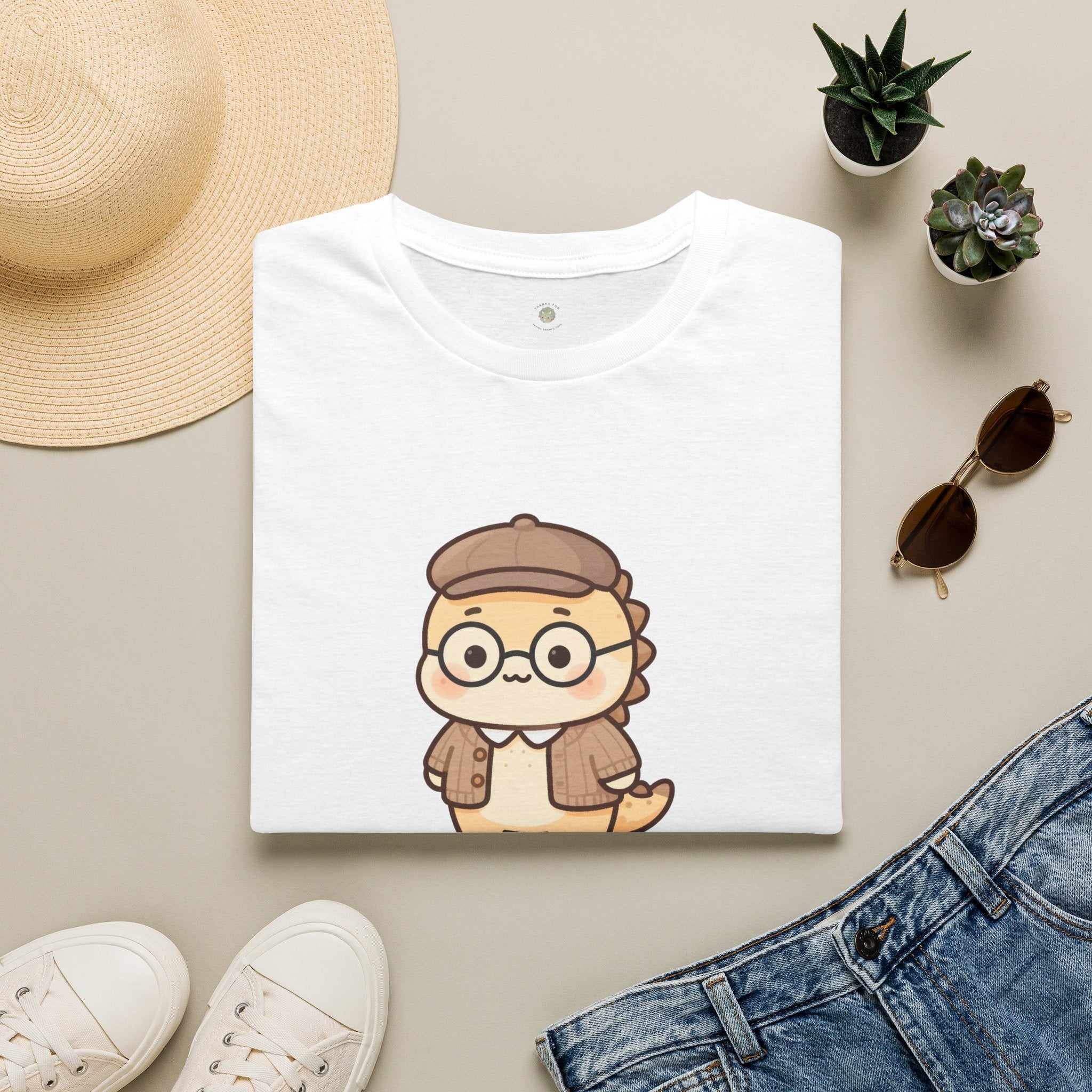 Personalized Grandpa Dinosaur T-Shirt — Custom Name Gift Tee
