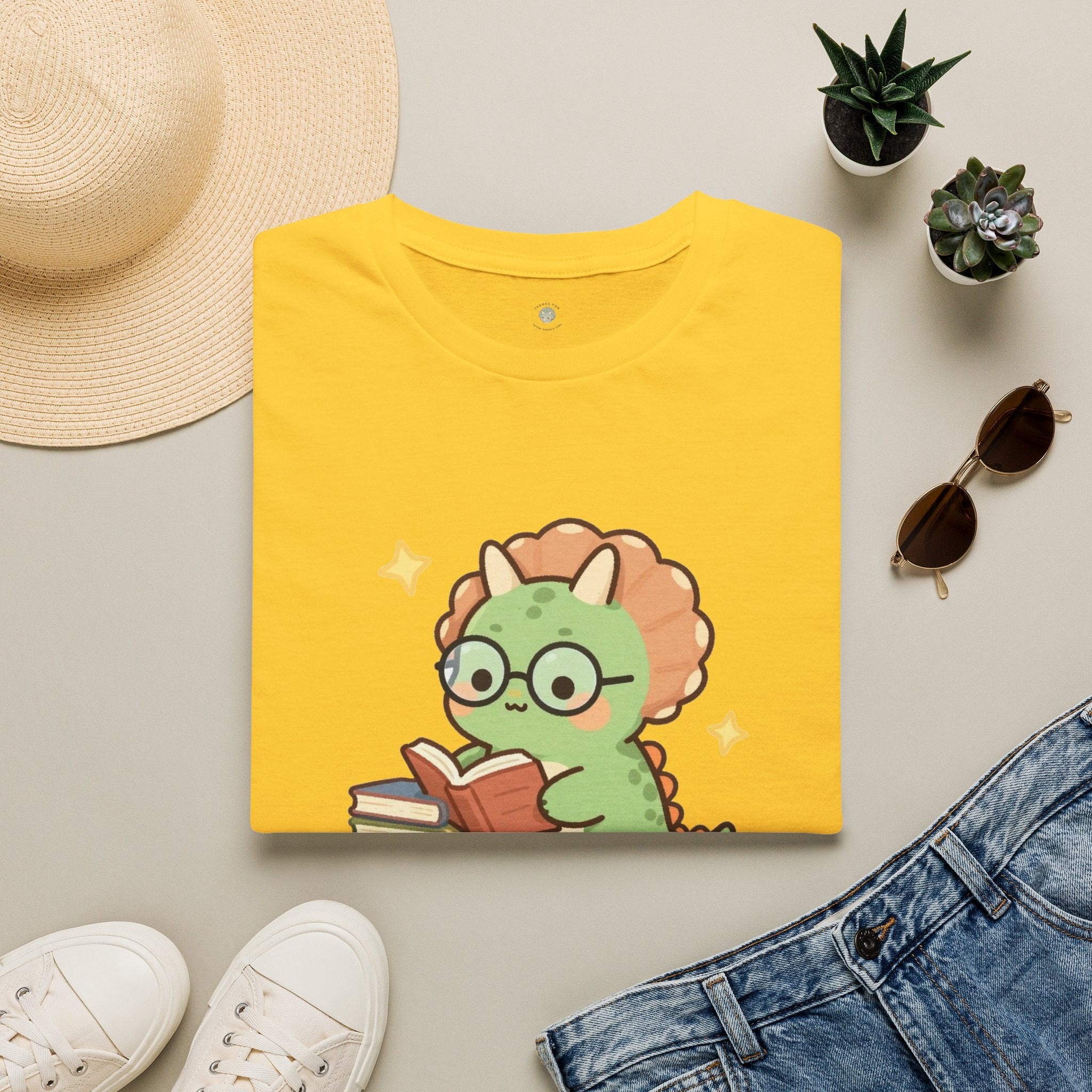 Book-a-saurus T-Shirt — Cute Reading Dinosaur Book Lover Graphic Tee