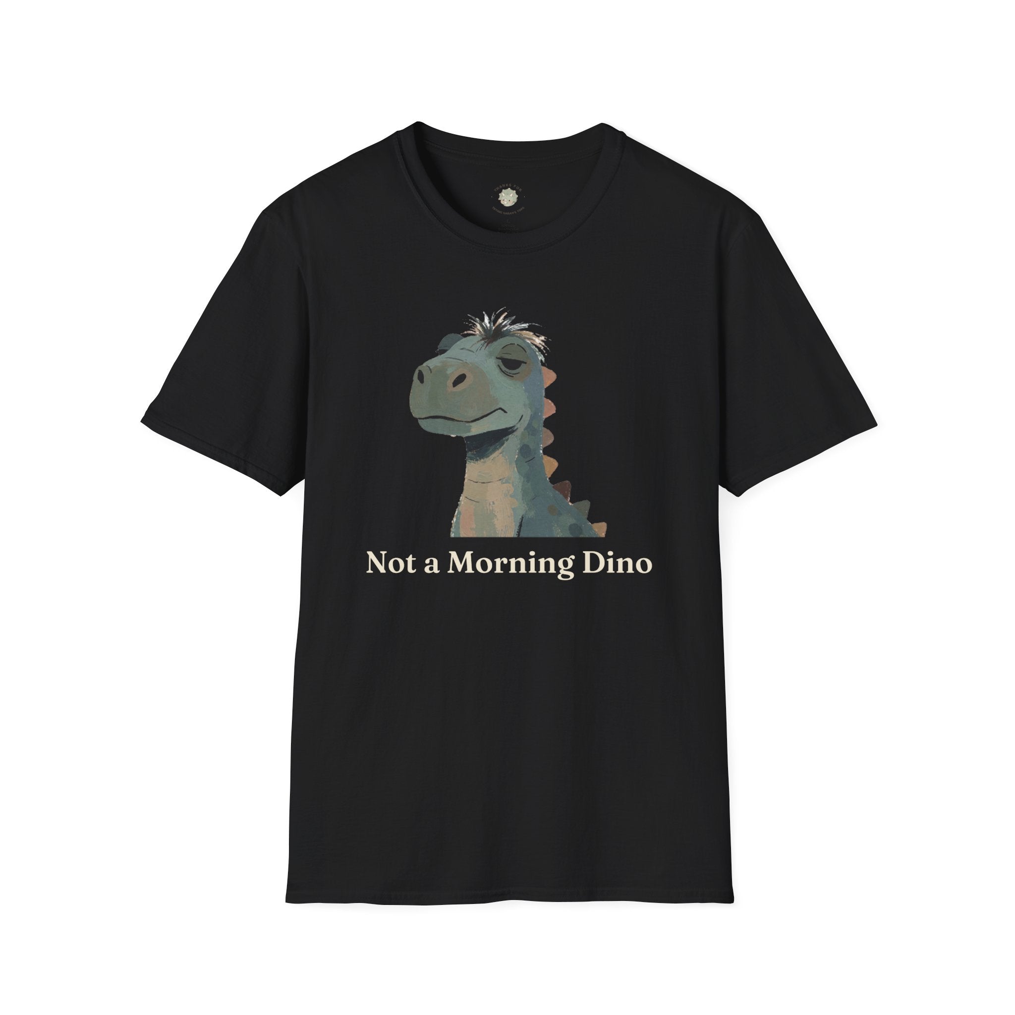 Not a Morning Dino T-Shirt — Funny Sleepy Dinosaur Graphic Tee
