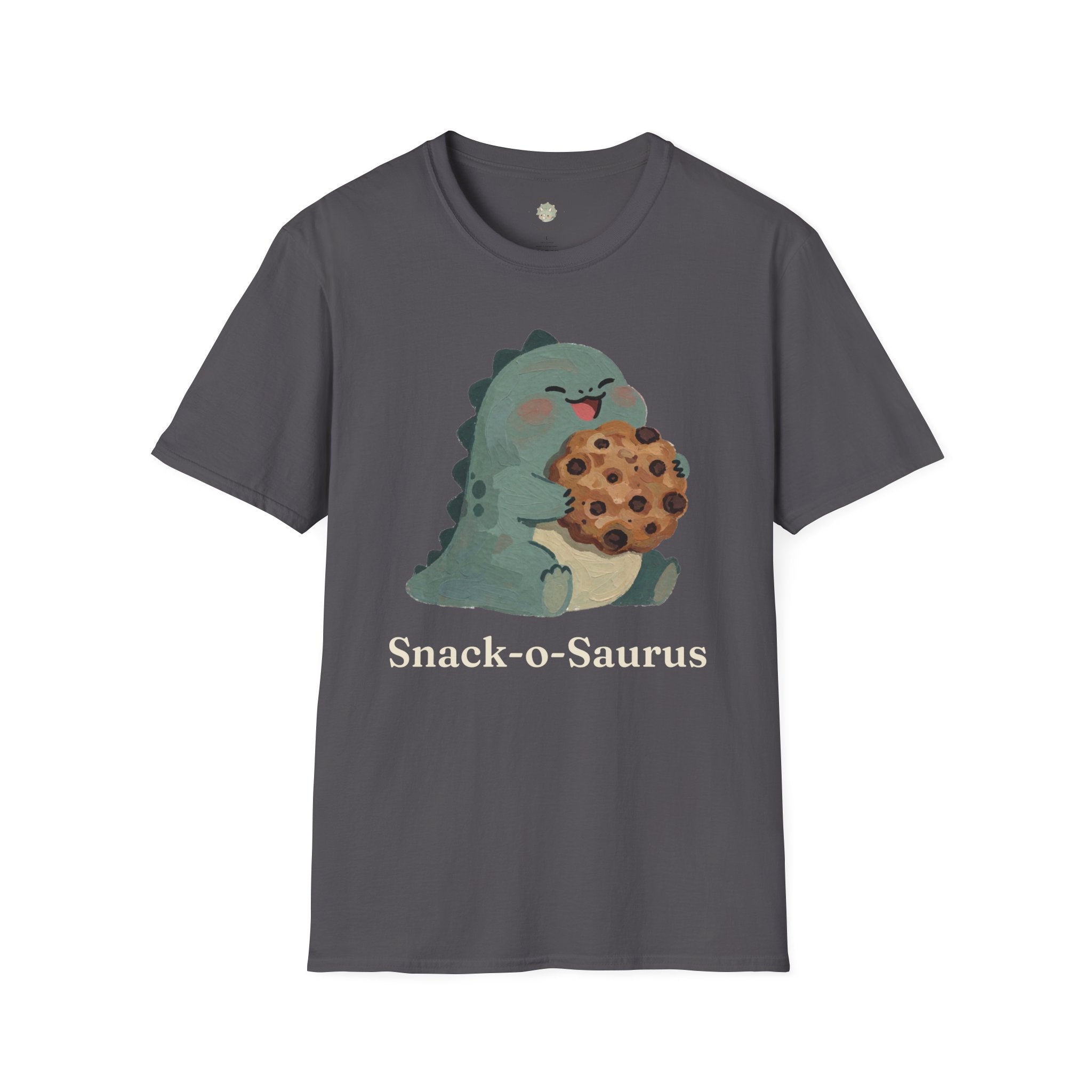 Snack-o-Saurus T-Shirt — Cute Cookie Dinosaur Snack Graphic Tee