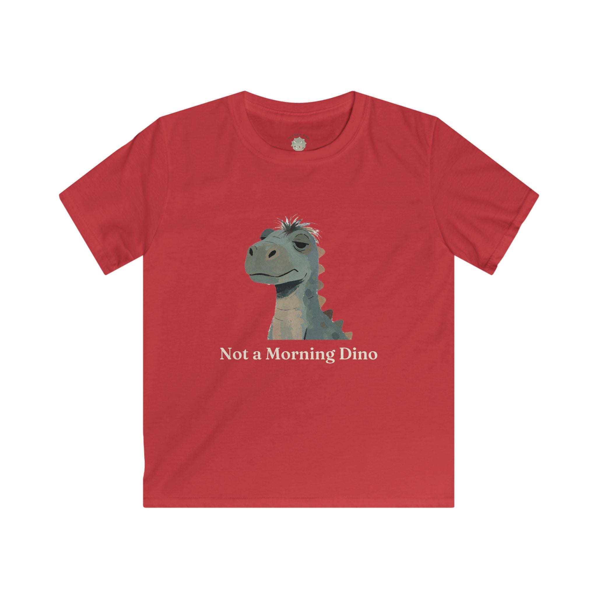 Kids Not a Morning Dino T-Shirt — Funny Sleepy Dinosaur Graphic Tee
