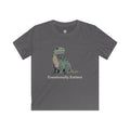 Kids Emotionally Extinct T-Shirt — Funny Deadpan Dinosaur Graphic Tee