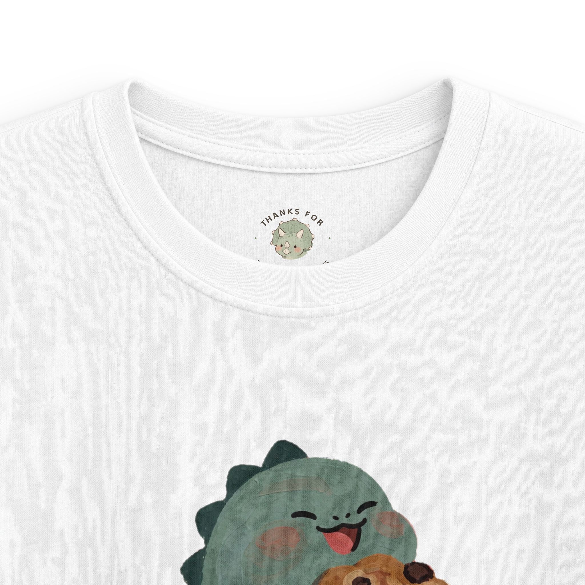 Kids Snack-o-Saurus T-Shirt — Cute Cookie Dinosaur Snack Graphic Tee