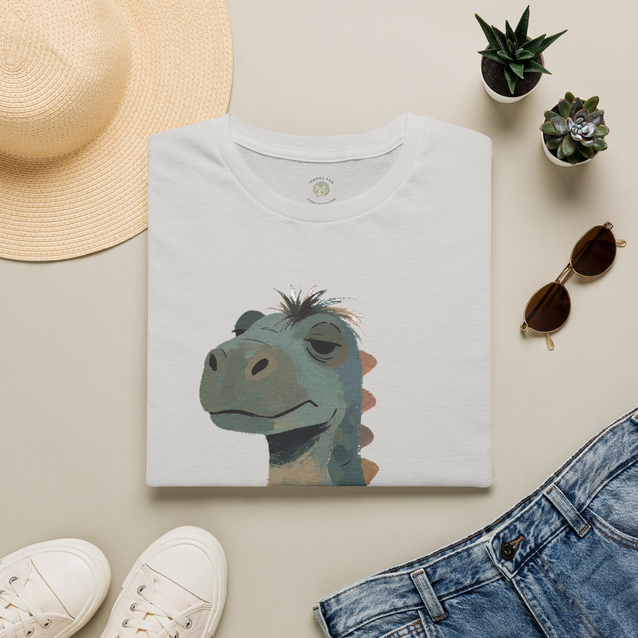 Not a Morning Dino T-Shirt — Funny Sleepy Dinosaur Graphic Tee