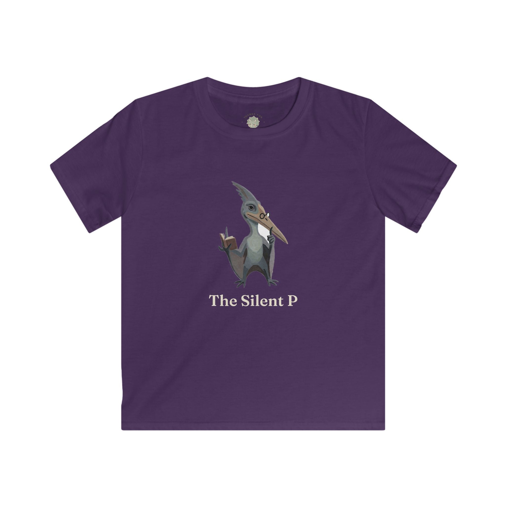 Kids The Silent P T-Shirt — Funny Pterodactyl Grammar Pun Graphic Tee