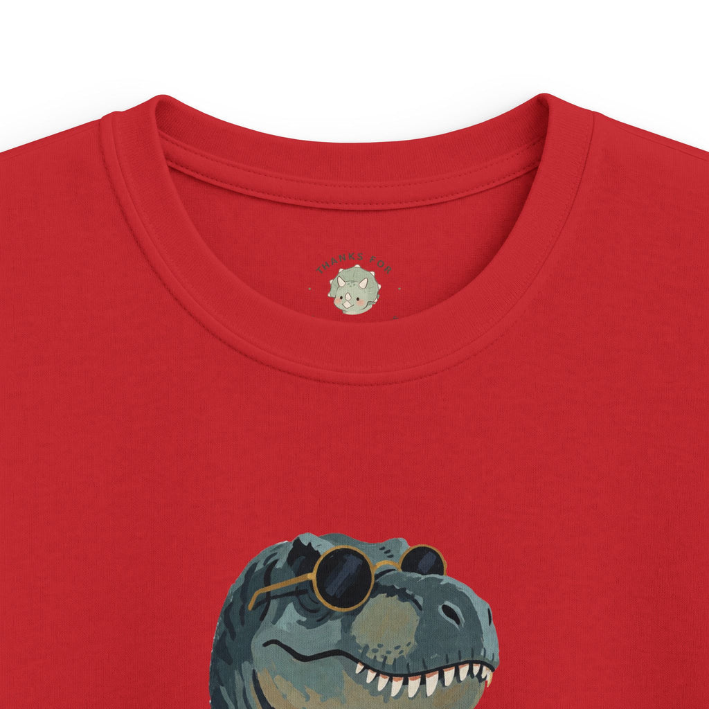 Kids Big Dino Energy T-Shirt — Funny Confident Cool Dinosaur Graphic Tee