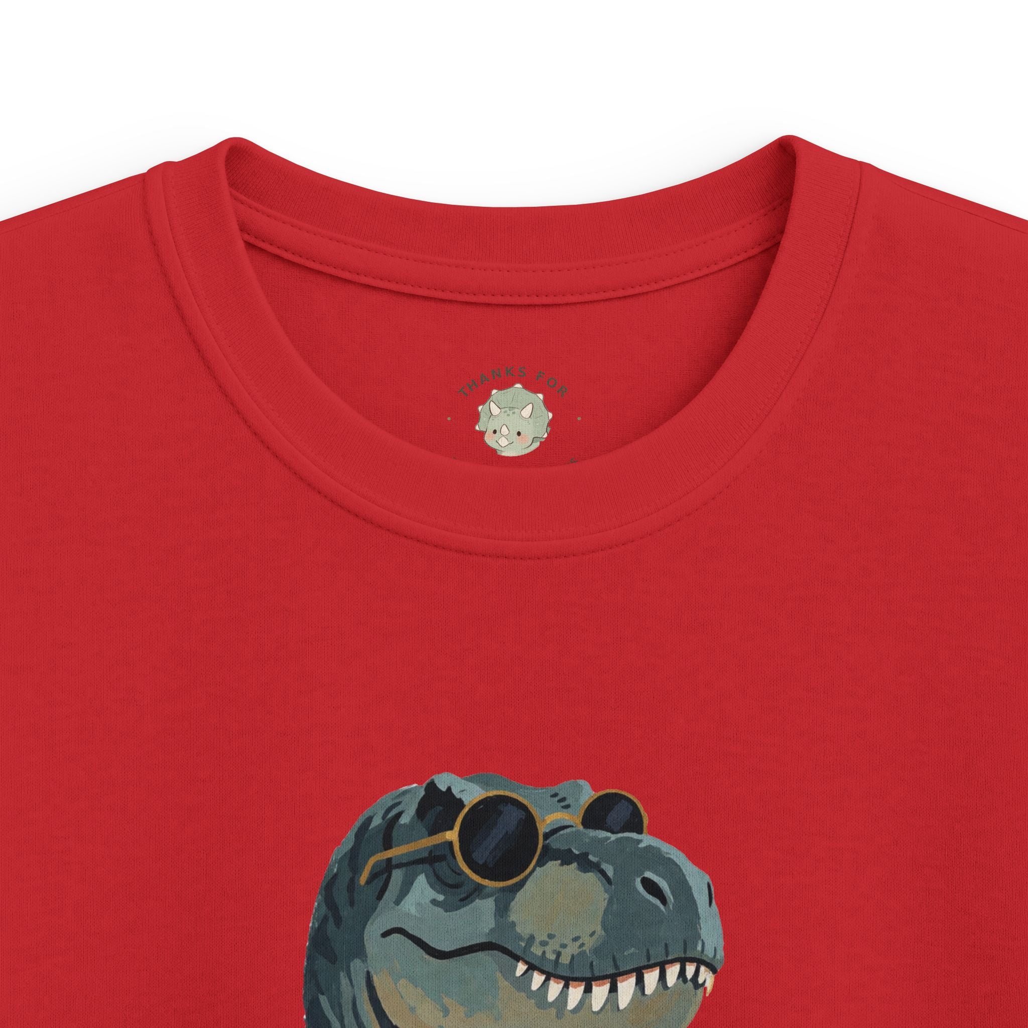 Kids Big Dino Energy T-Shirt — Funny Confident Cool Dinosaur Graphic Tee