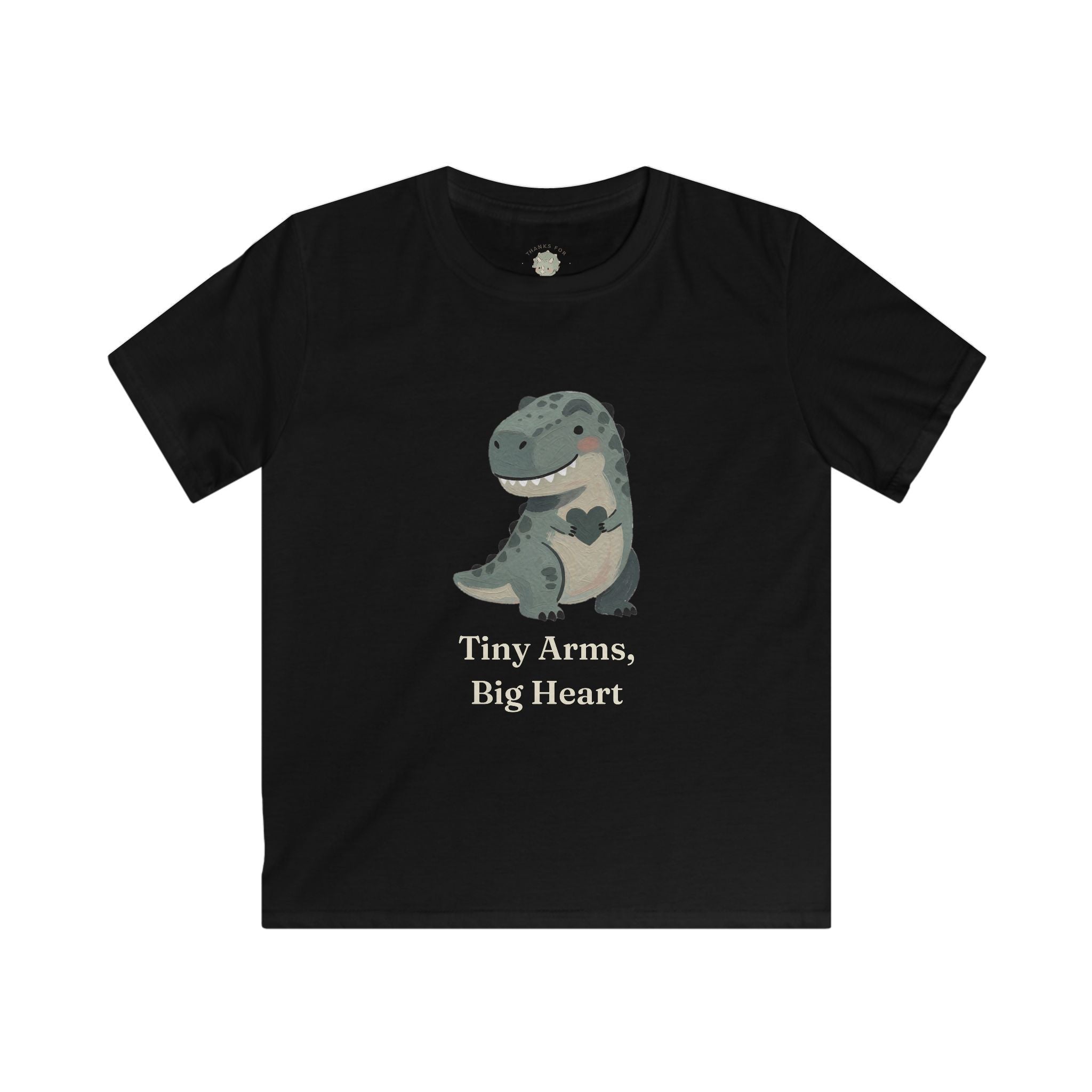 Kids Tiny Arms, Big Heart T-Shirt — Cute Sweet T-Rex Love Graphic Tee