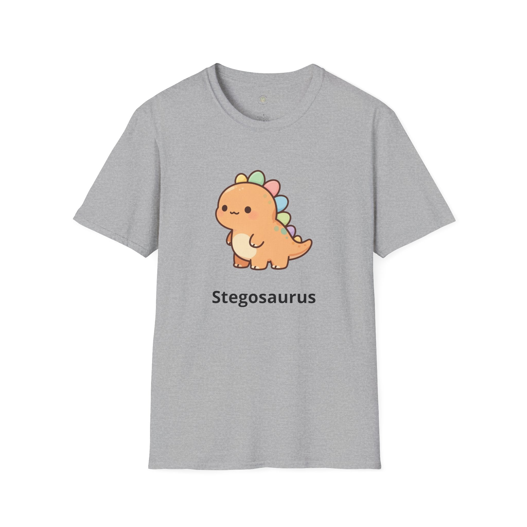 Personalized Dinosaur T-Shirt — Custom Name Stegosaurus Tee