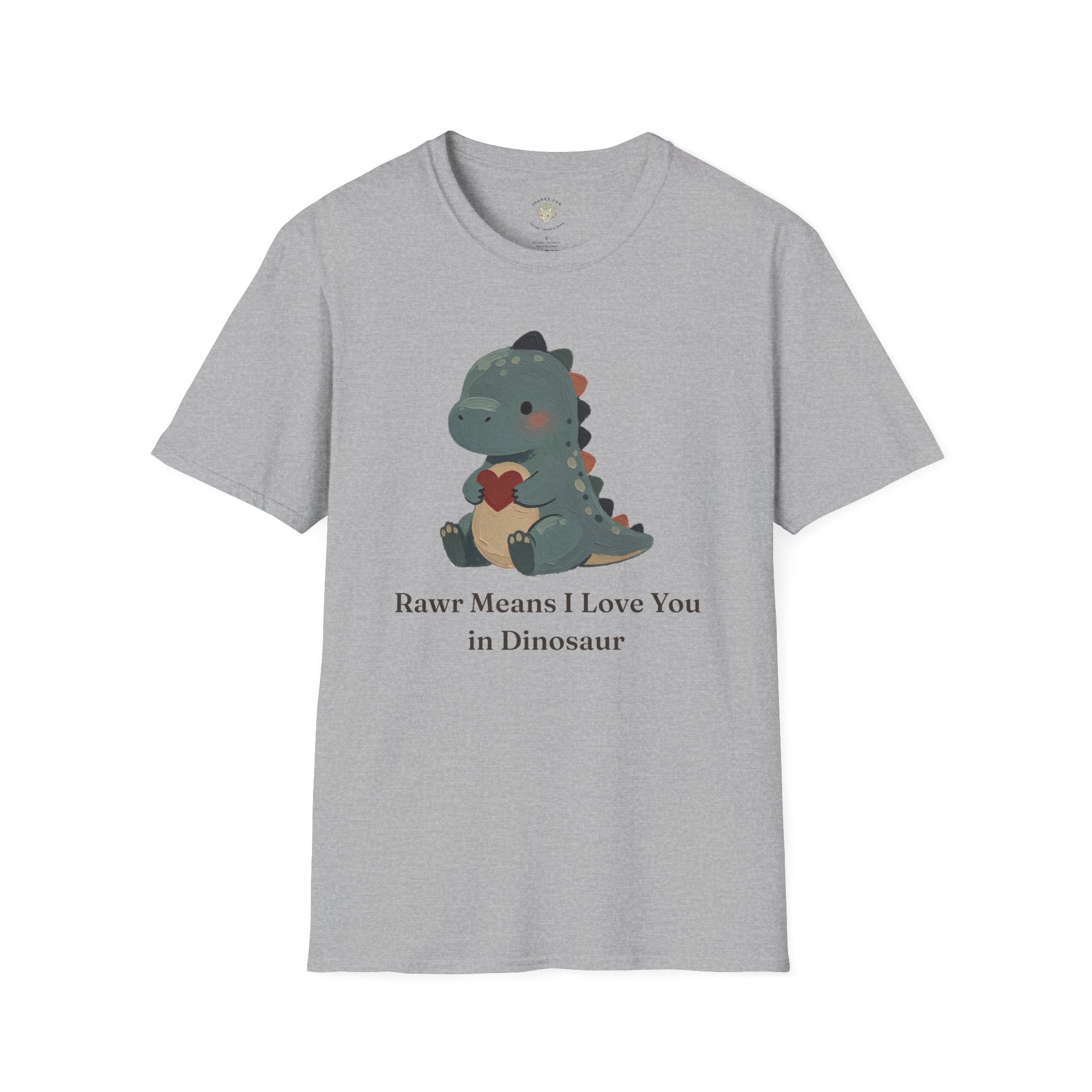 Rawr Means I Love You T-Shirt — Cute Dinosaur Love Graphic Tee