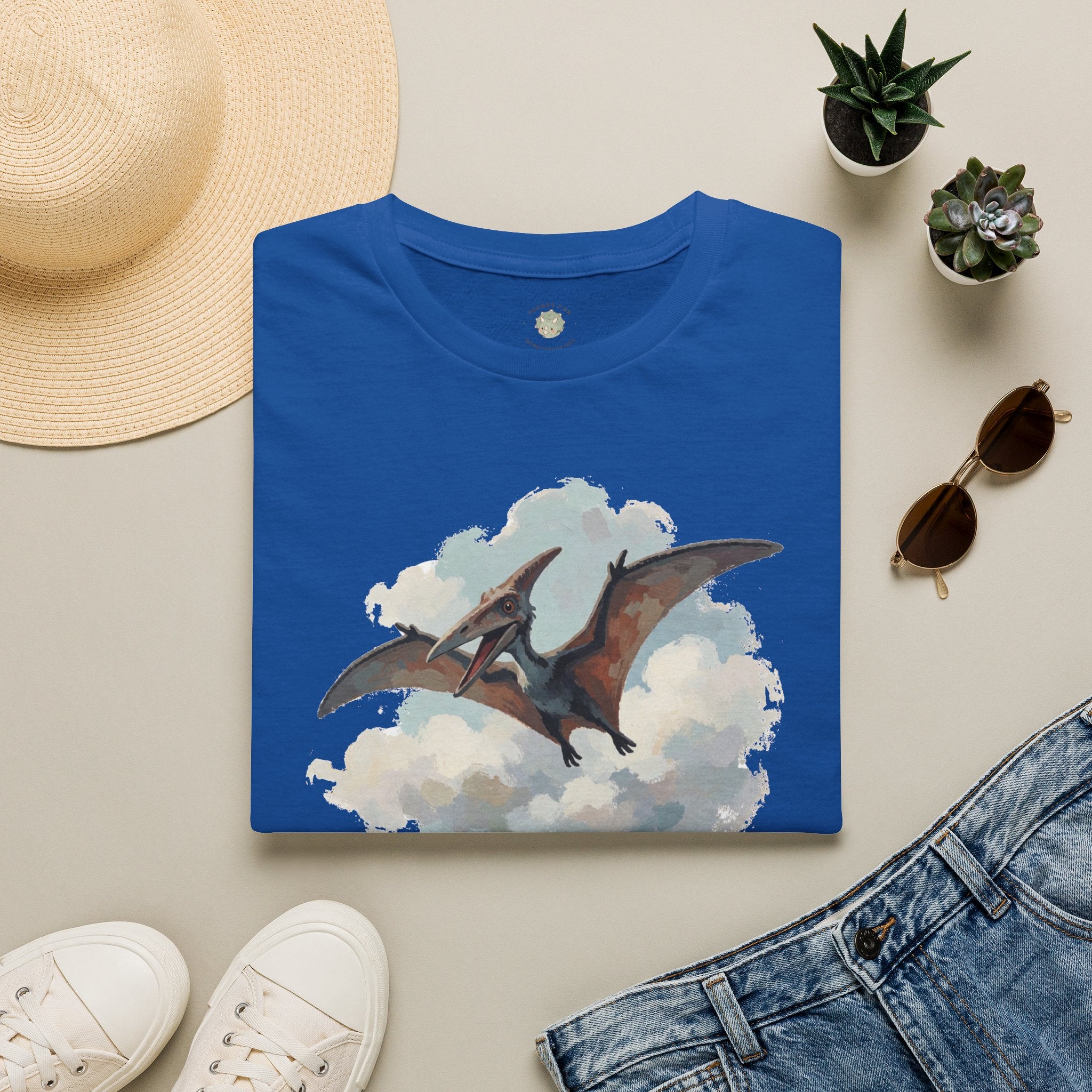 Dino-Soar T-Shirt — Cute Flying Pterodactyl Pun Graphic Tee