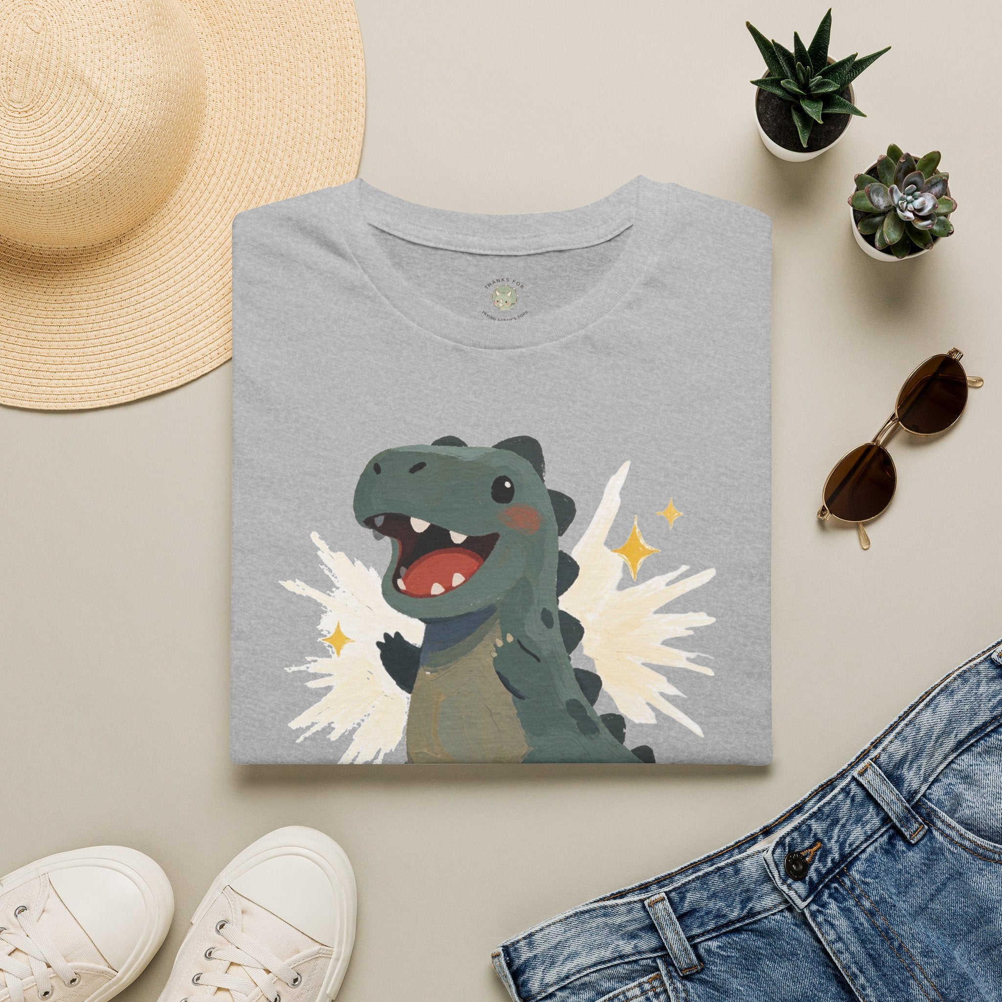 Dino-Mite T-Shirt — Cute Cheerful Dinosaur Pun Graphic Tee