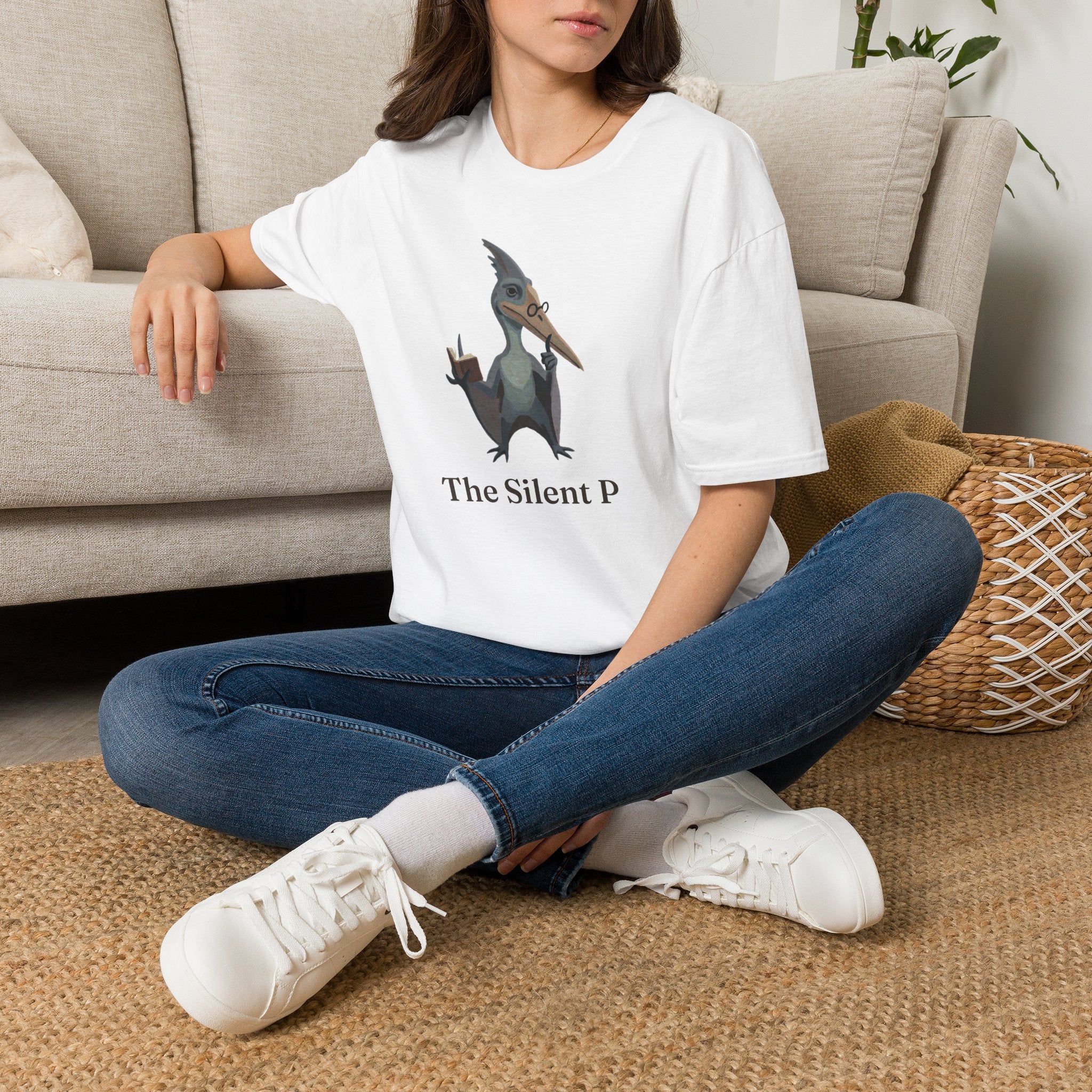 The Silent P T-Shirt — Funny Pterodactyl Grammar Pun Graphic Tee
