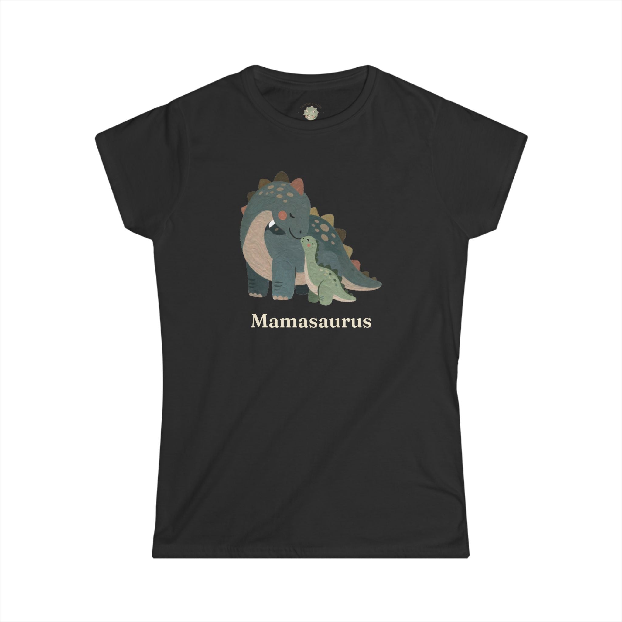 Women's Mamasaurus T-Shirt — Cute Dinosaur Mom Mother's Day Graphic Tee