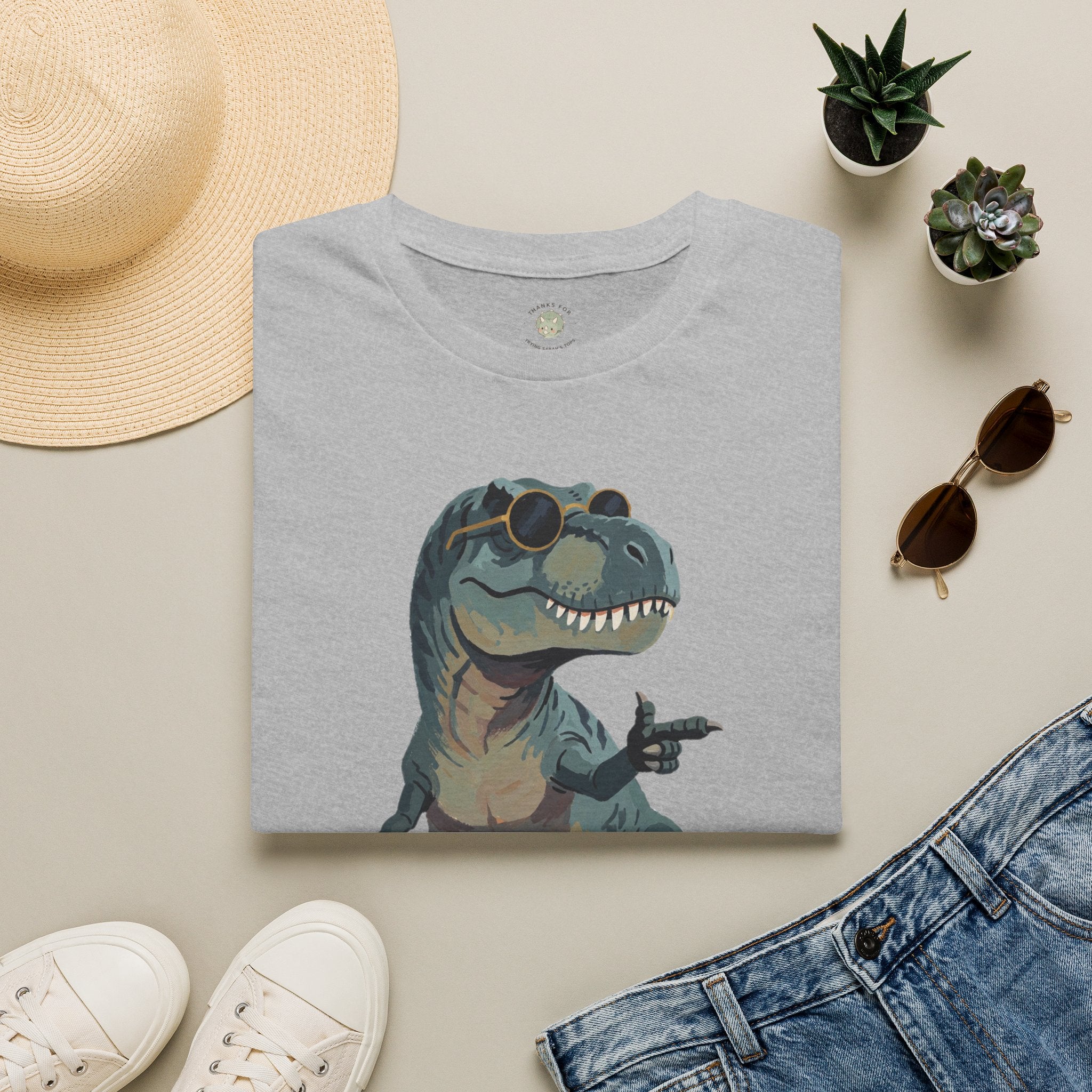 Big Dino Energy T-Shirt — Funny Confident Cool Dinosaur Graphic Tee