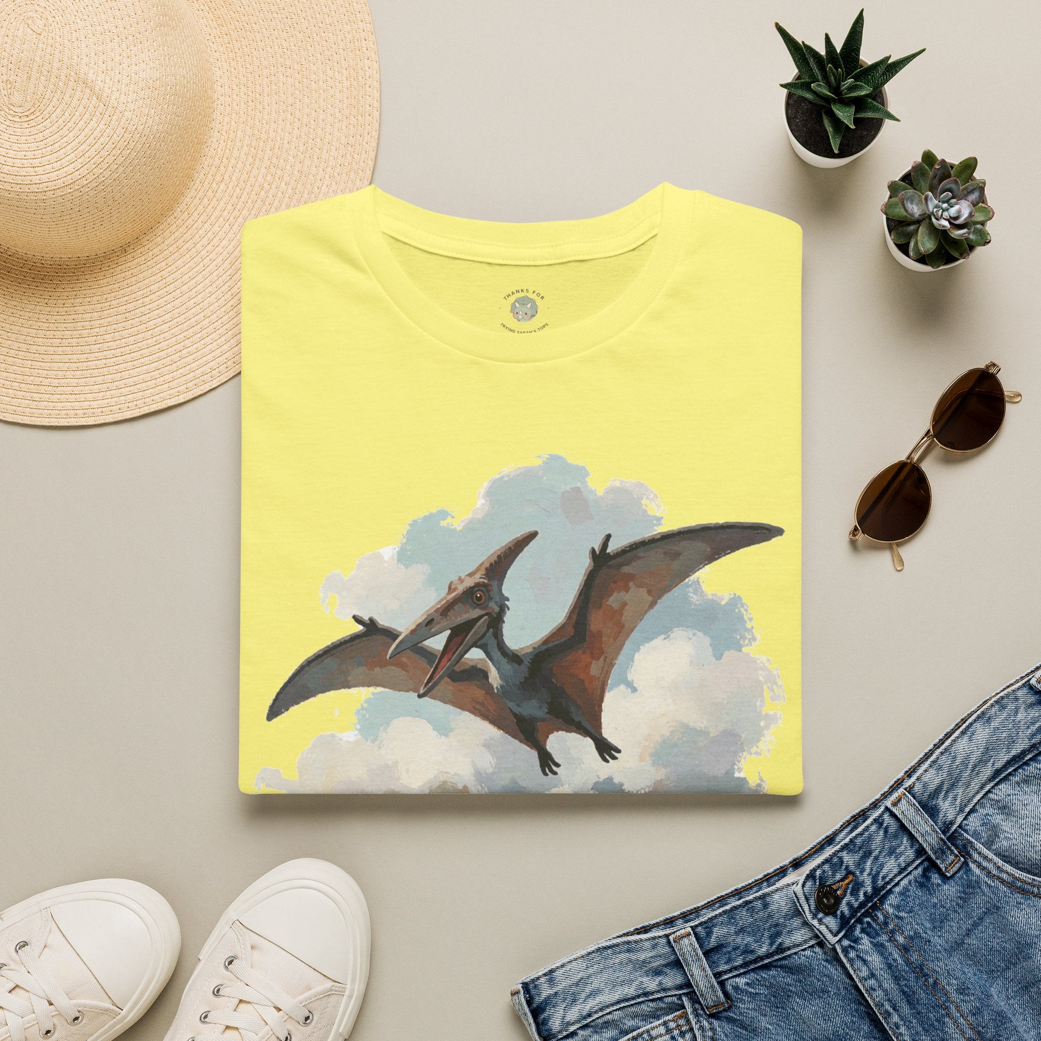Dino-Soar T-Shirt — Cute Flying Pterodactyl Pun Graphic Tee