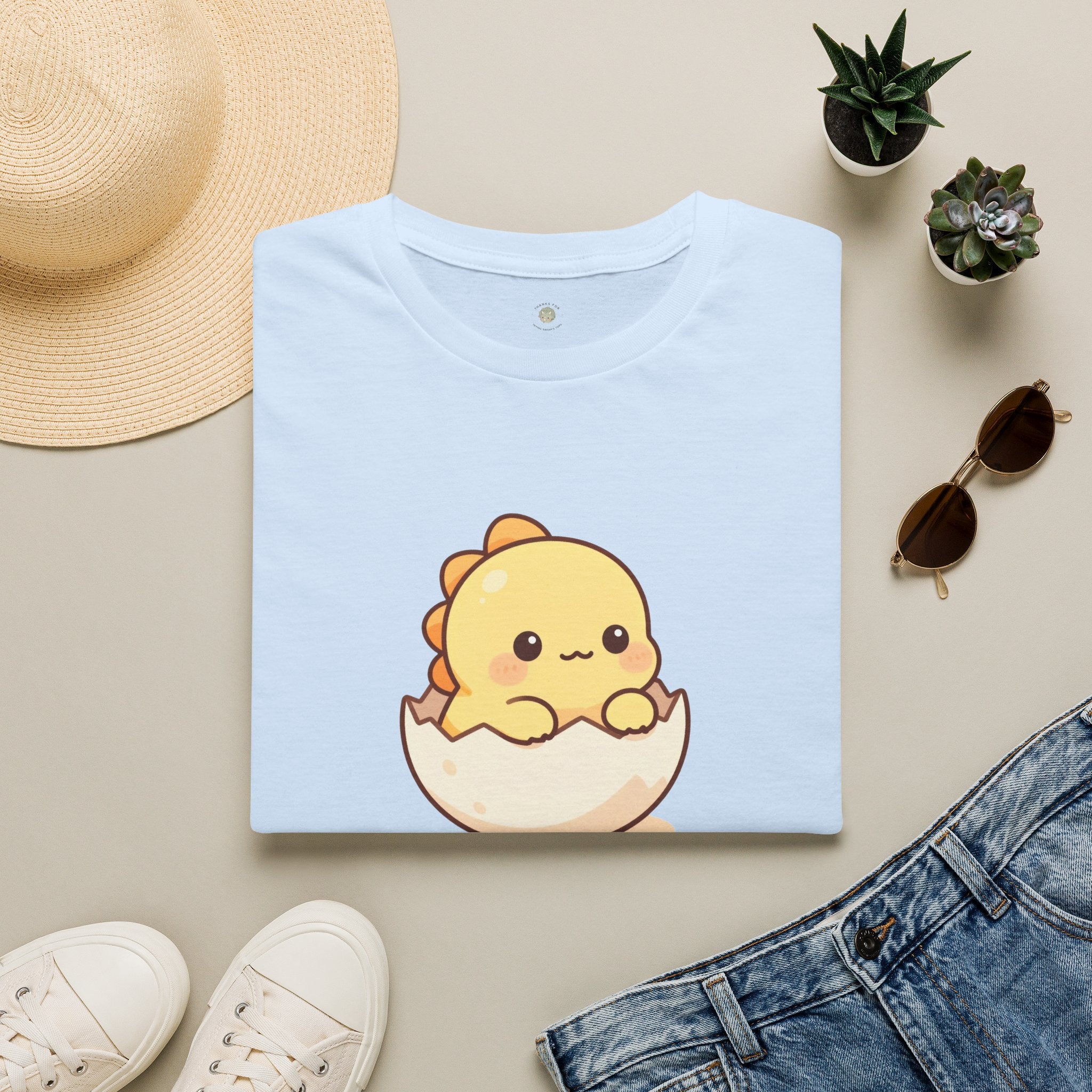 Personalized Baby Dinosaur T-Shirt — Custom Name Tee