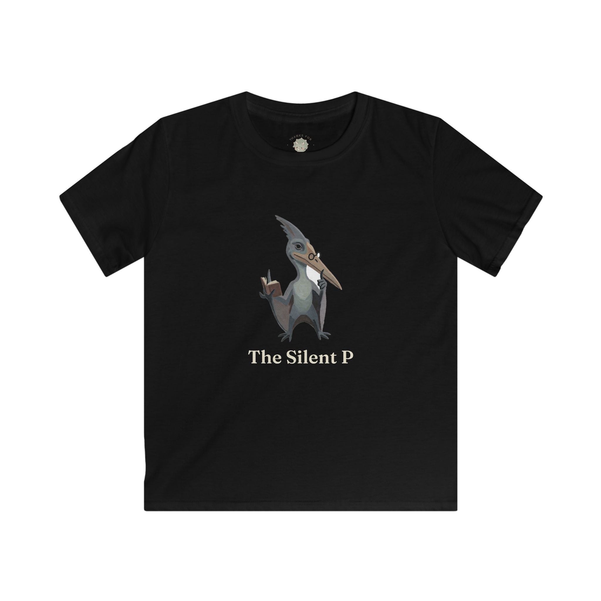 Kids The Silent P T-Shirt — Funny Pterodactyl Grammar Pun Graphic Tee