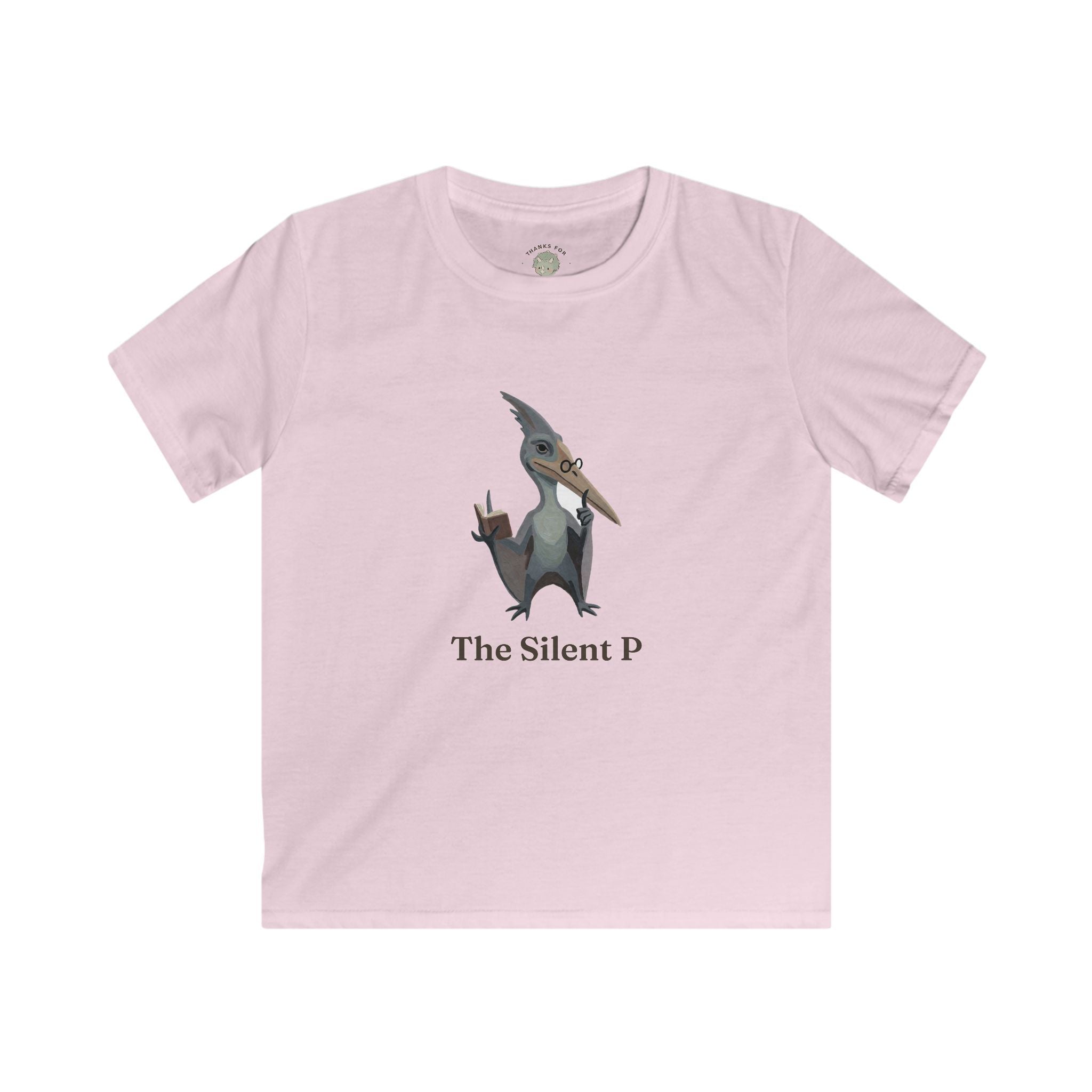 Kids The Silent P T-Shirt — Funny Pterodactyl Grammar Pun Graphic Tee