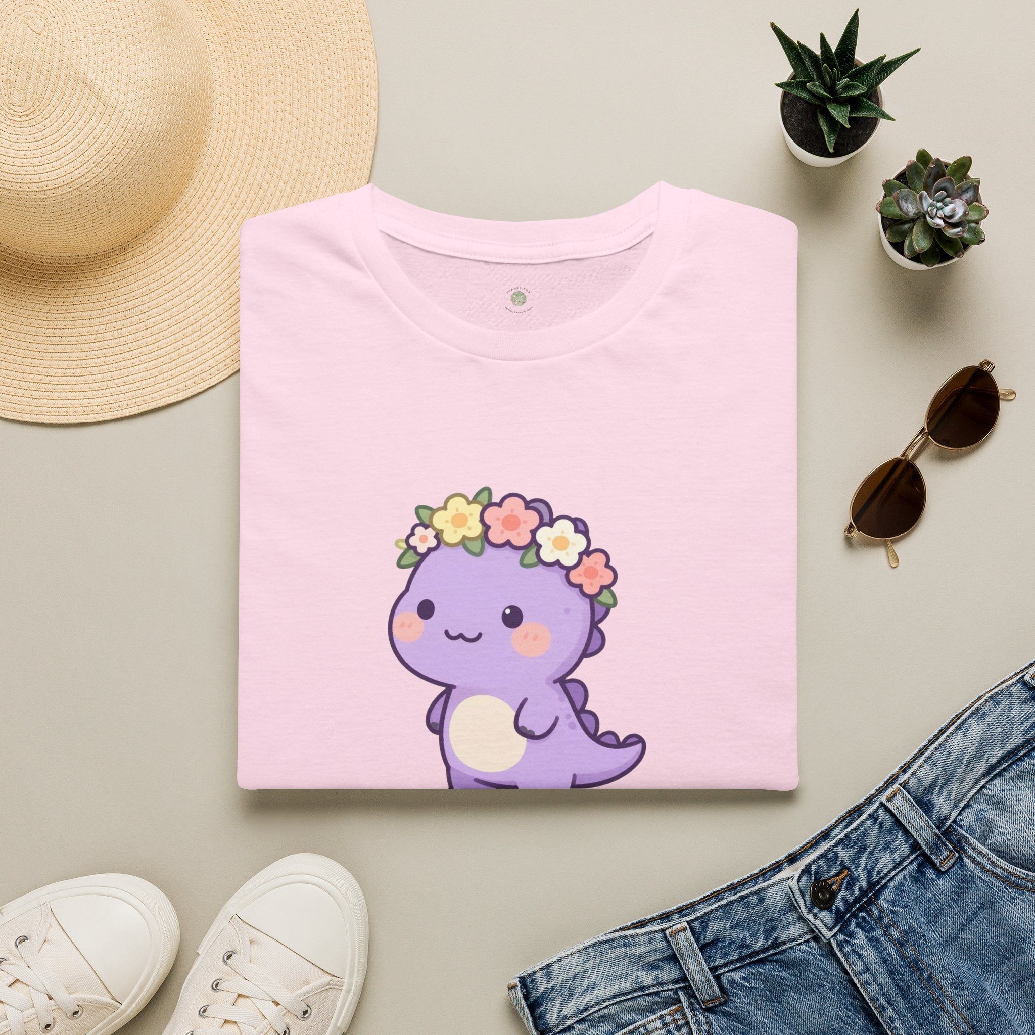 Personalized Big Sister Dinosaur T-Shirt — Custom Name Tee