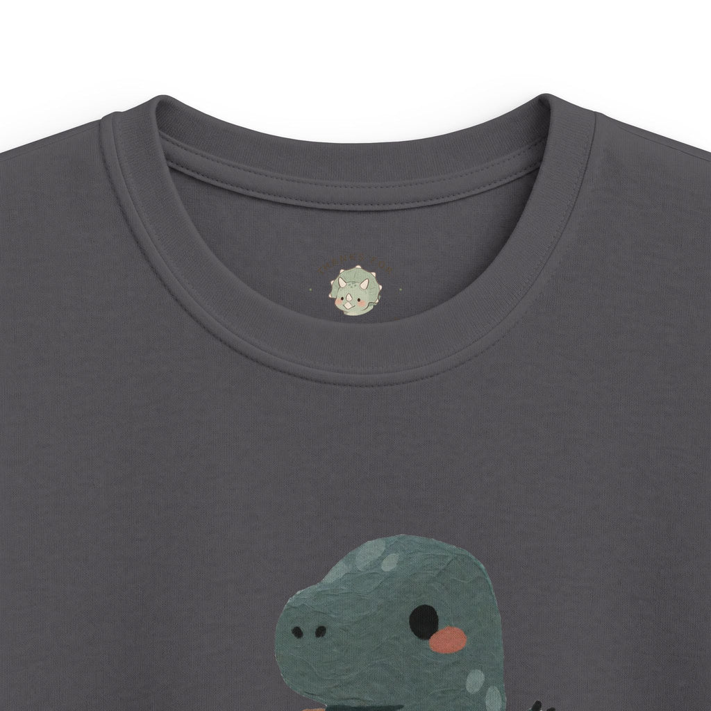 Kids Rawrkward T-Shirt — Funny Awkward Shy Dinosaur Graphic Tee