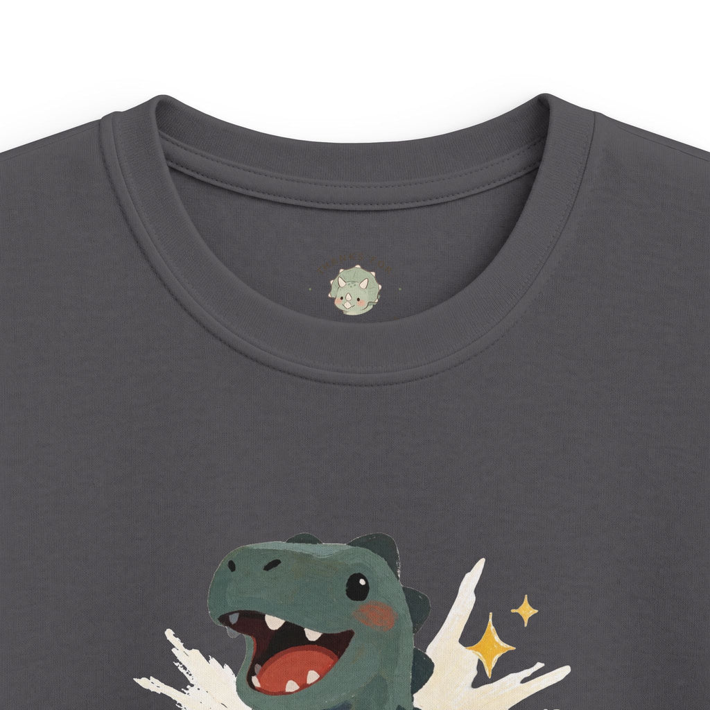 Kids Dino-Mite T-Shirt — Cute Cheerful Dinosaur Pun Graphic Tee